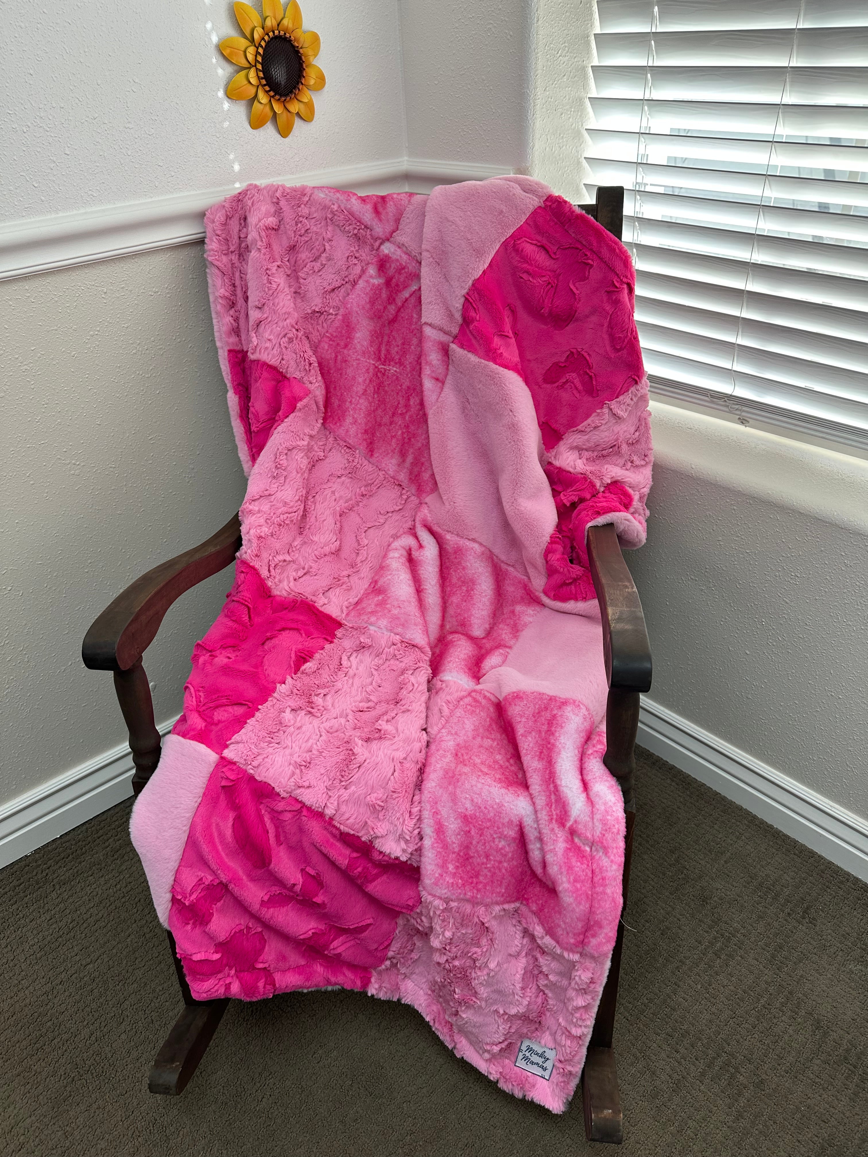 Pink Butterfly Throw