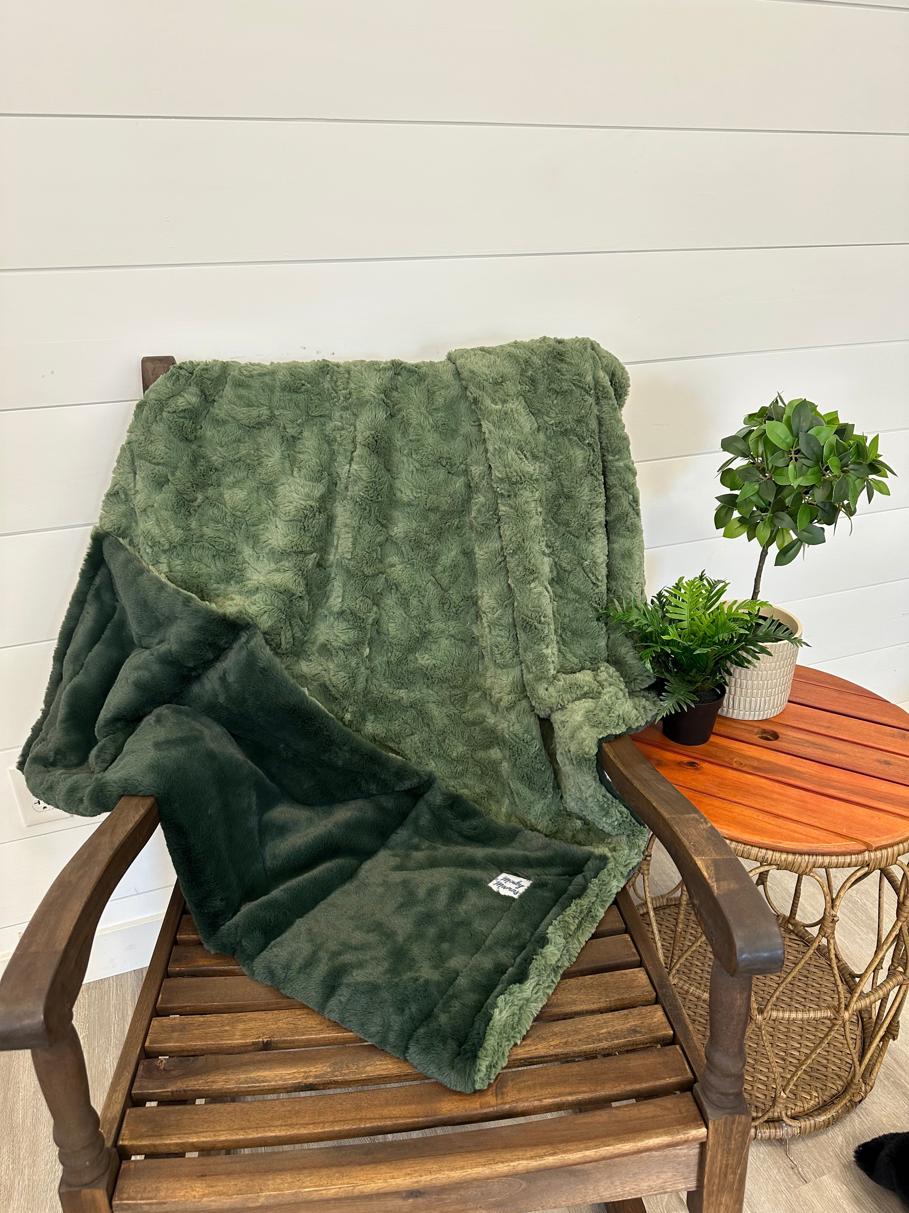 Green Travel blanket