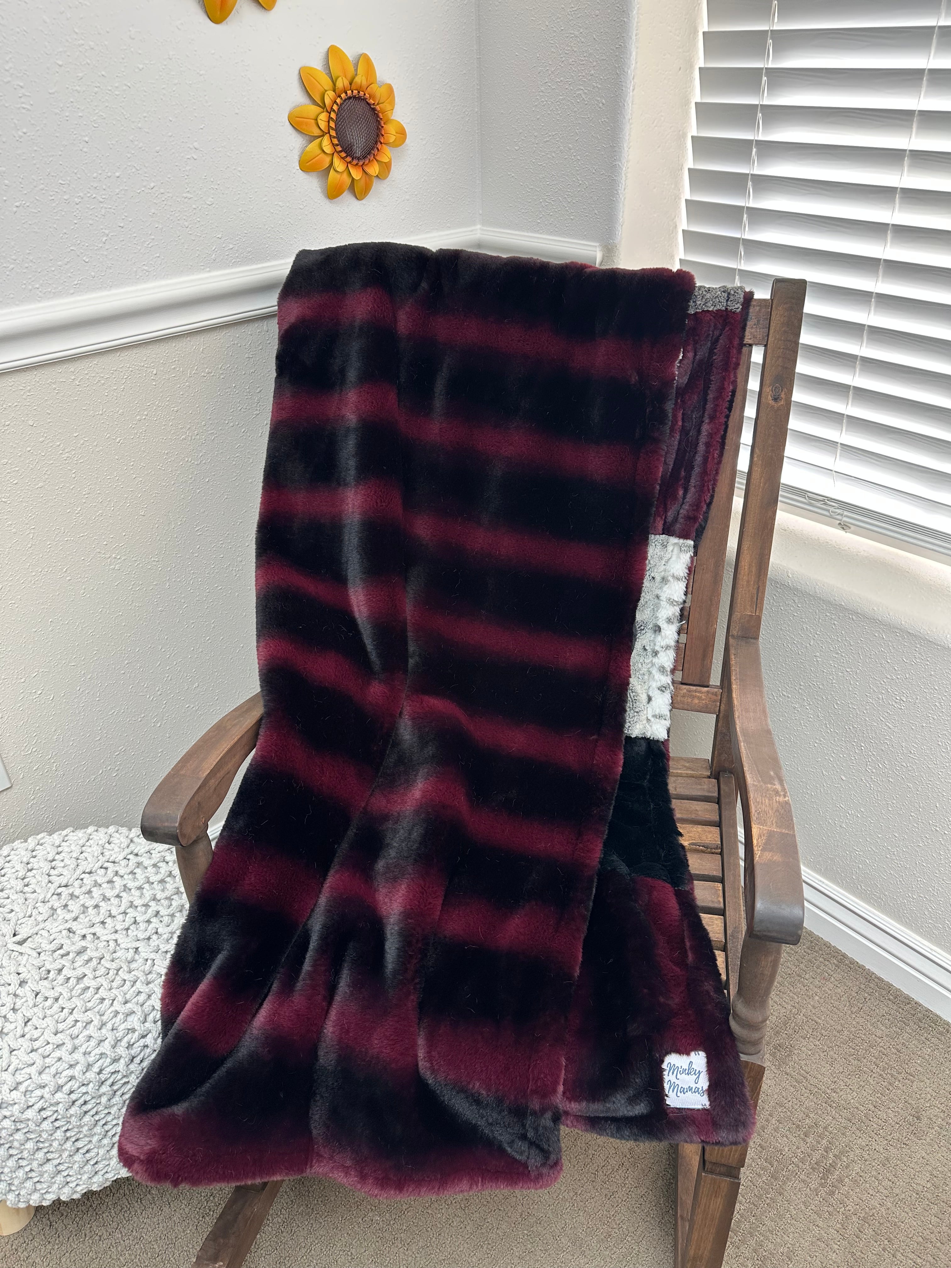 Cherry Cola Denver Patchwork Throw