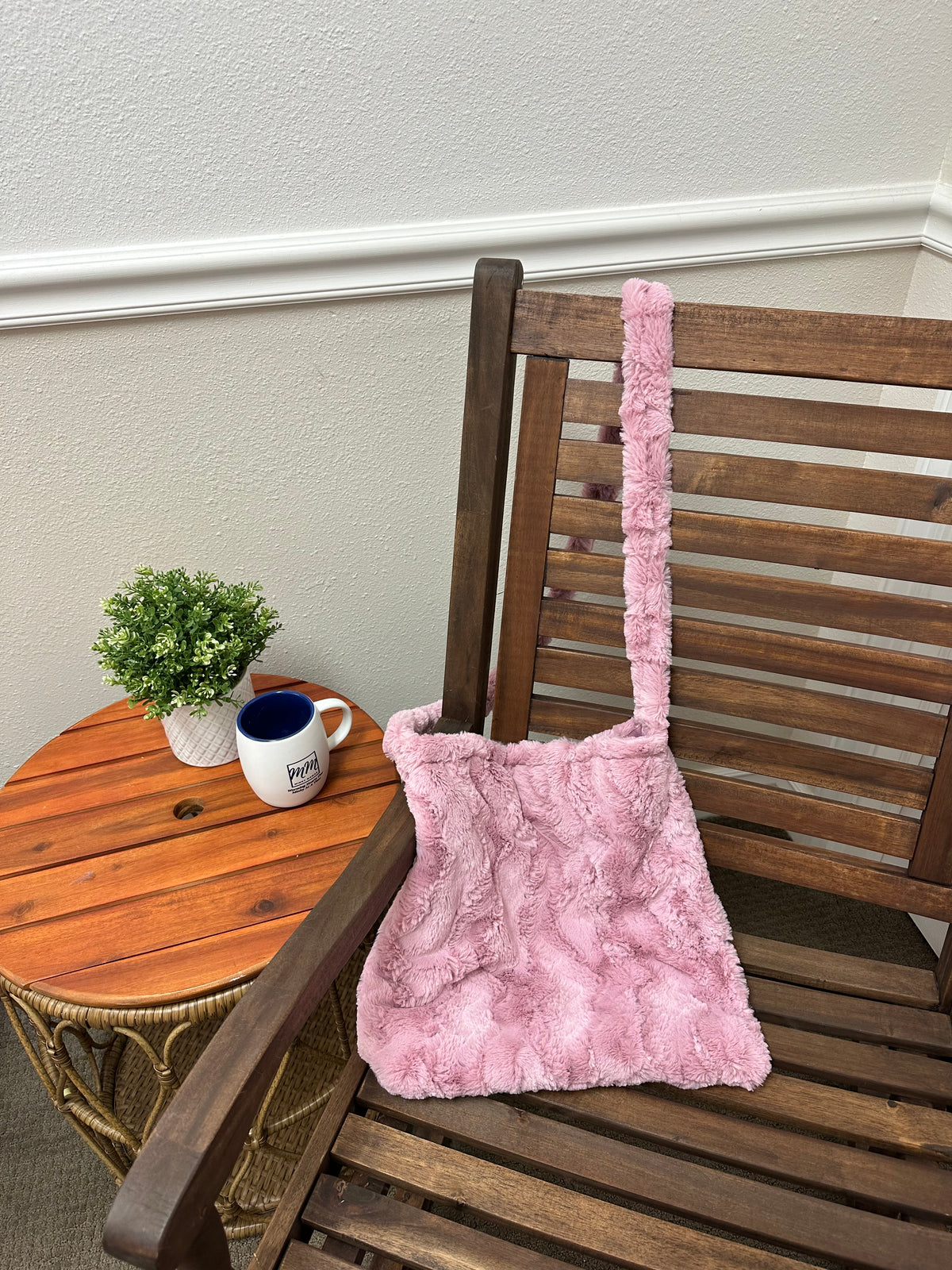 Pink messenger bag
