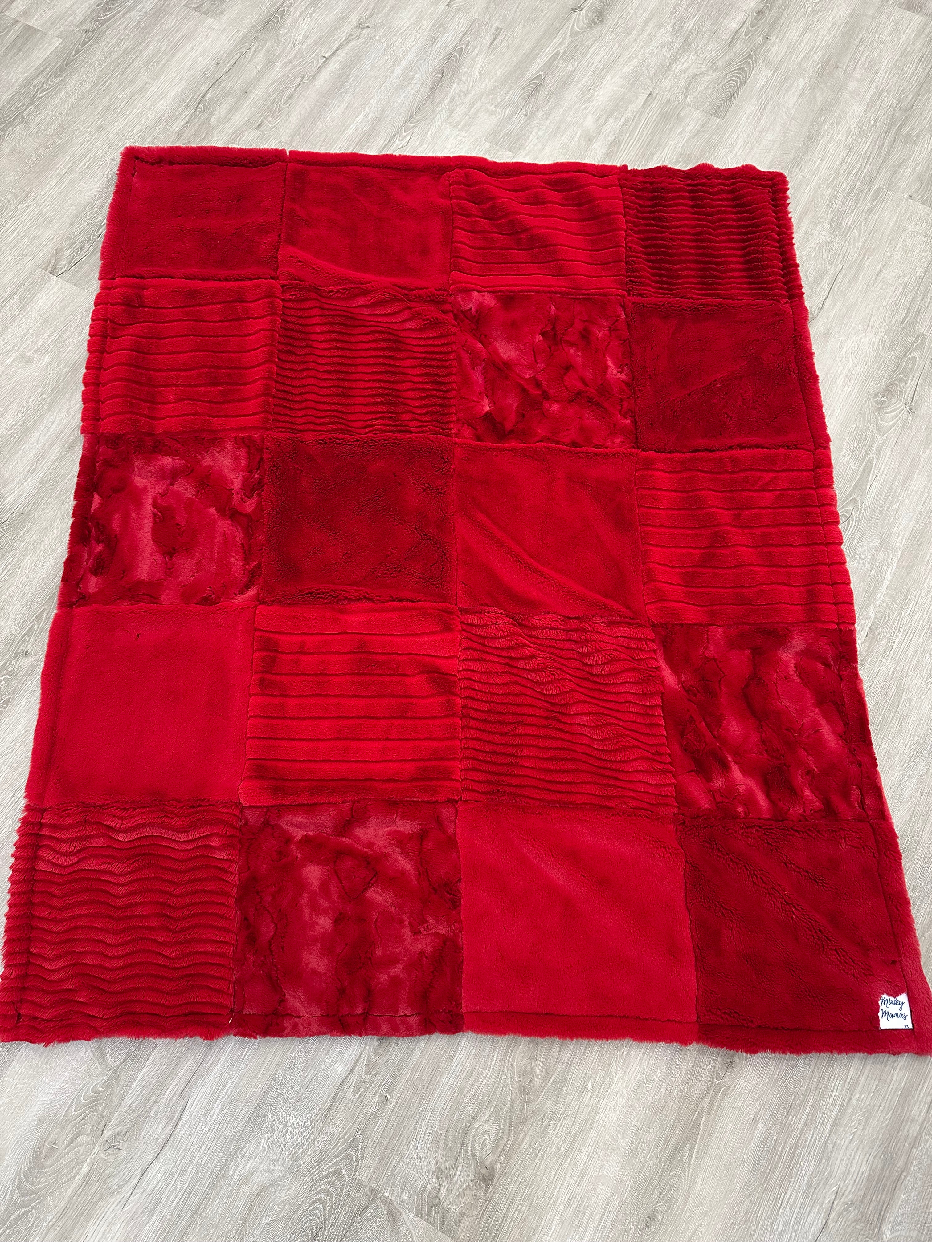 Crimson Comfort Holiday Throw