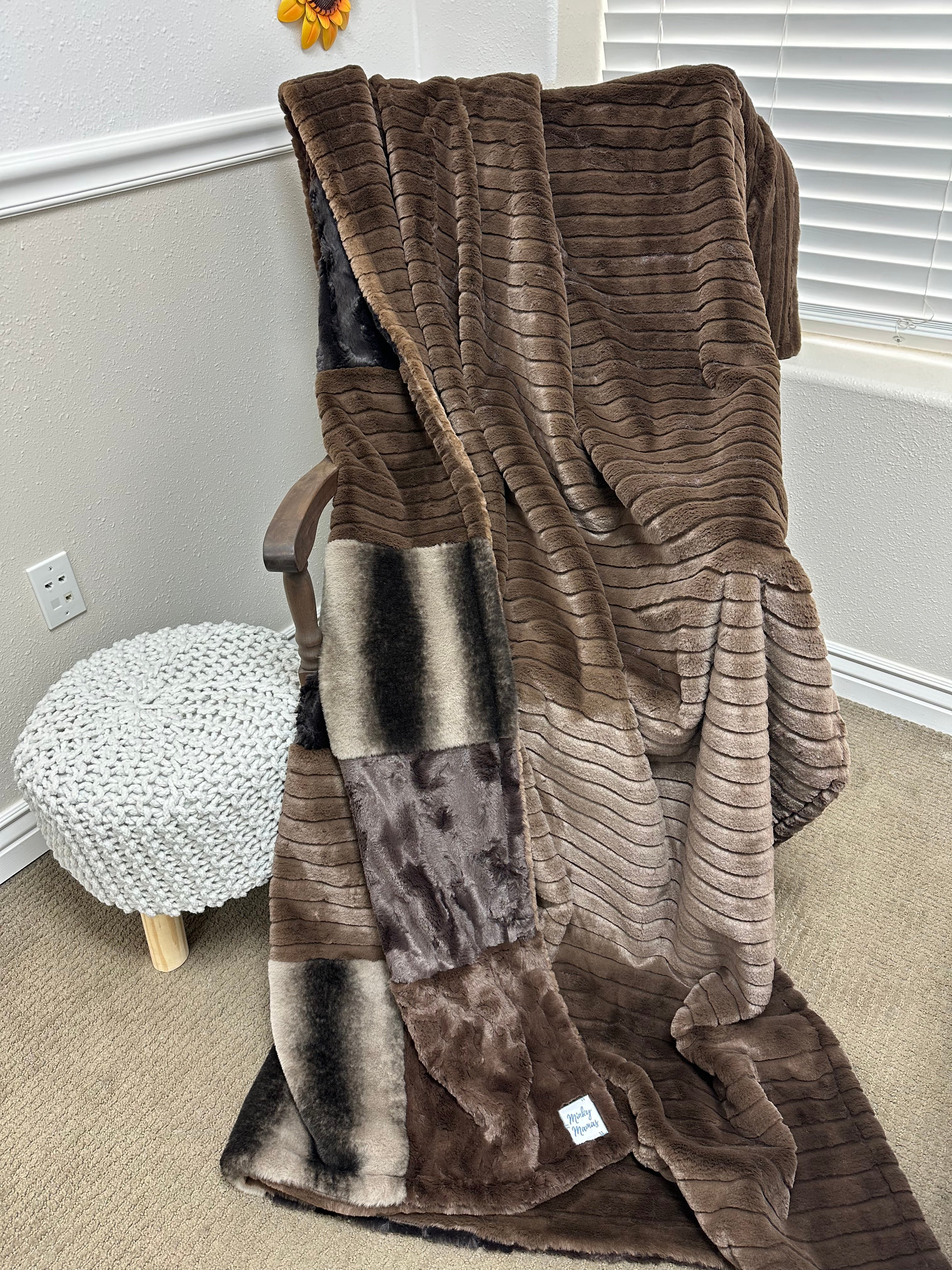 Brown Joey minky mama