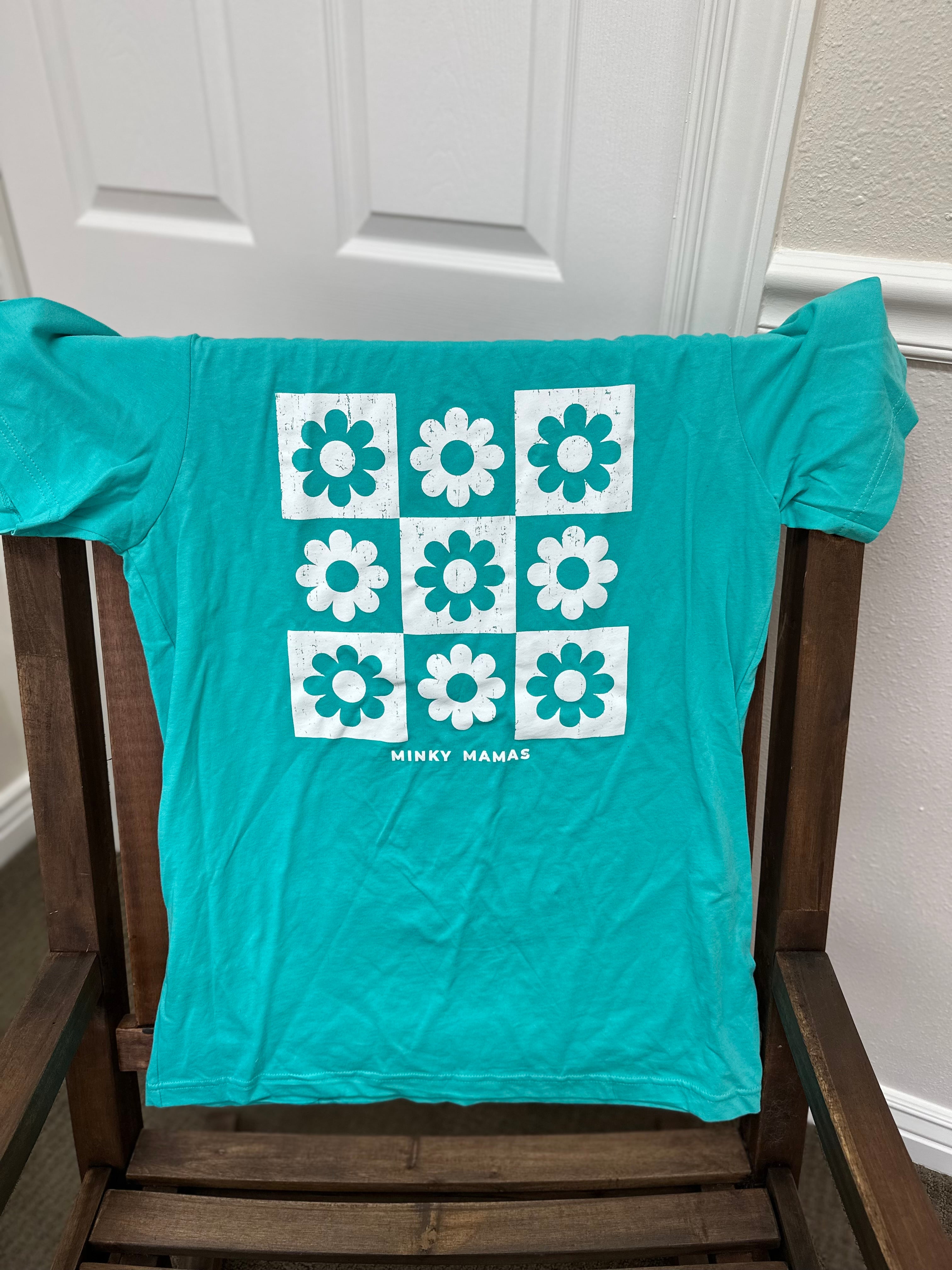 Blue Small Flower Shirt