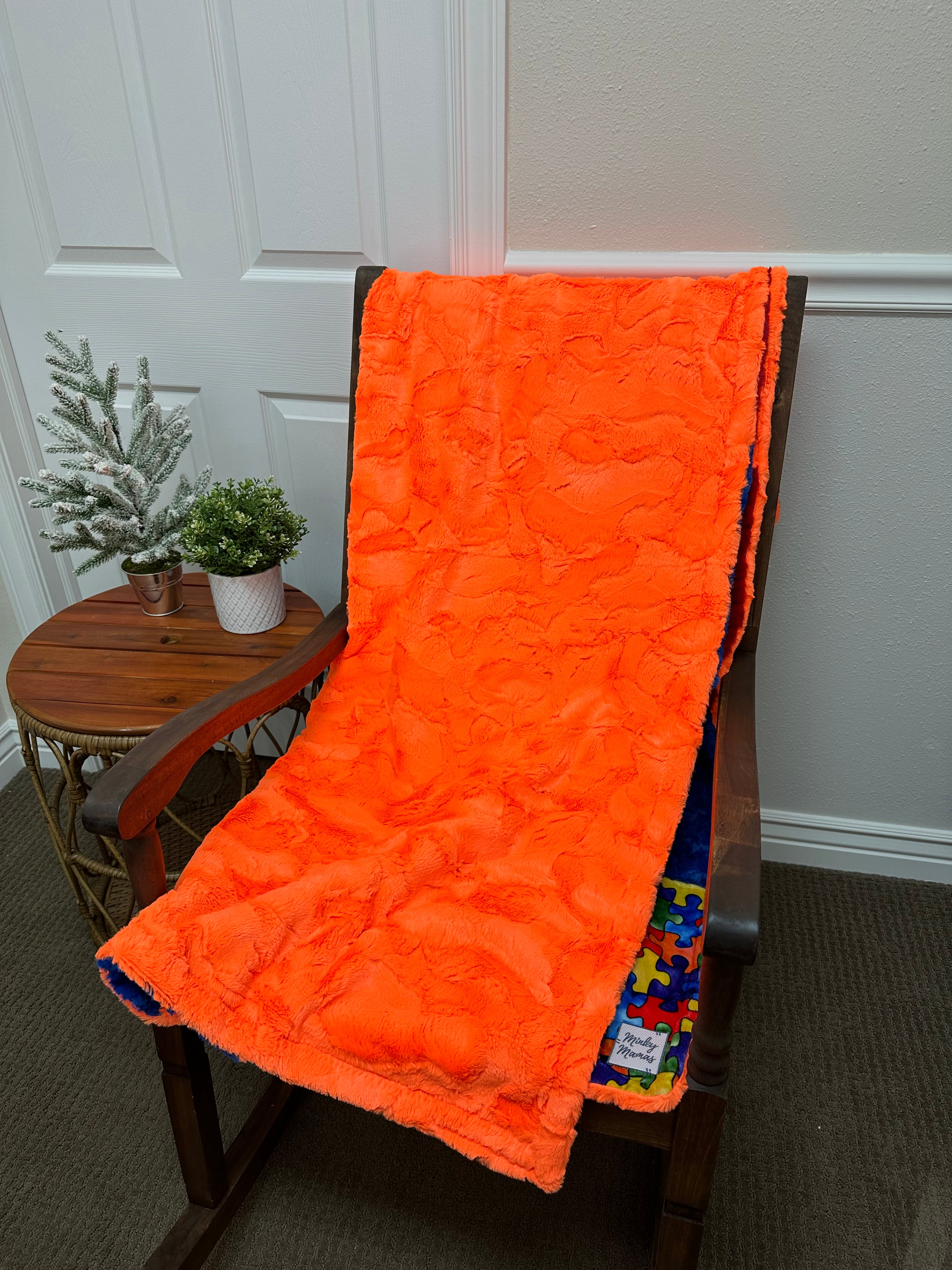 Bright orange Throw