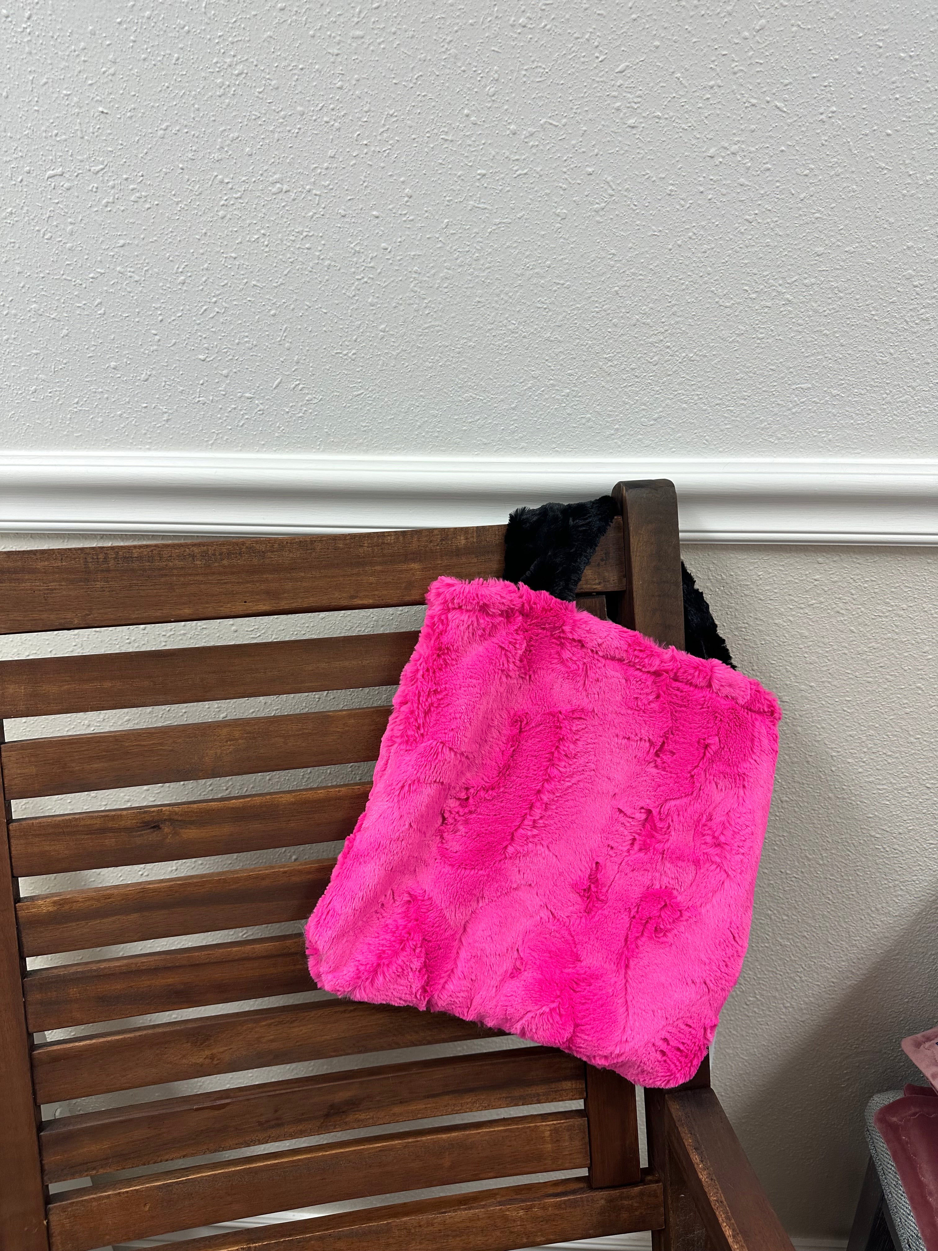 White black Check Small Bag