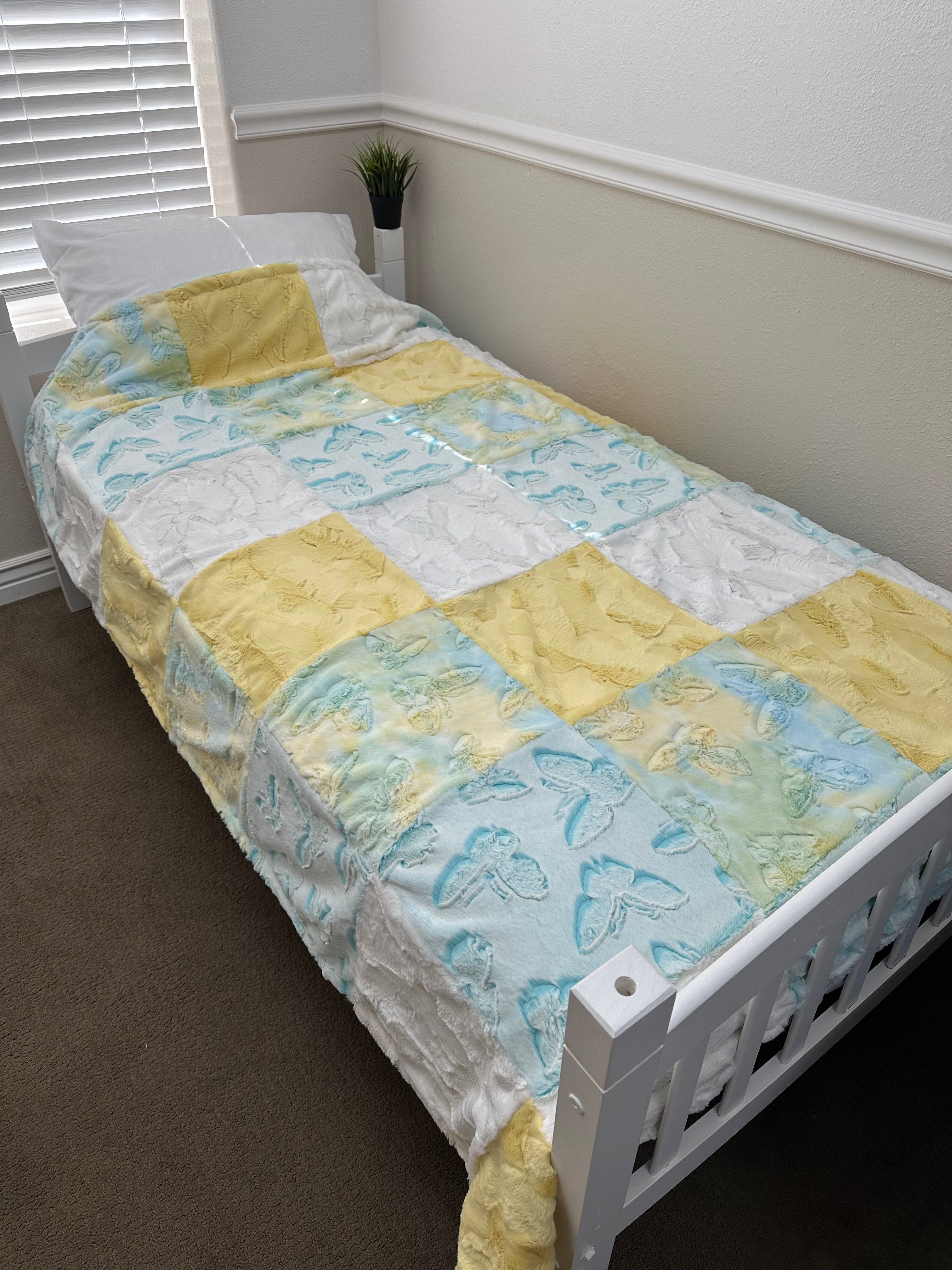 Embossed Butterfly Minky Mama