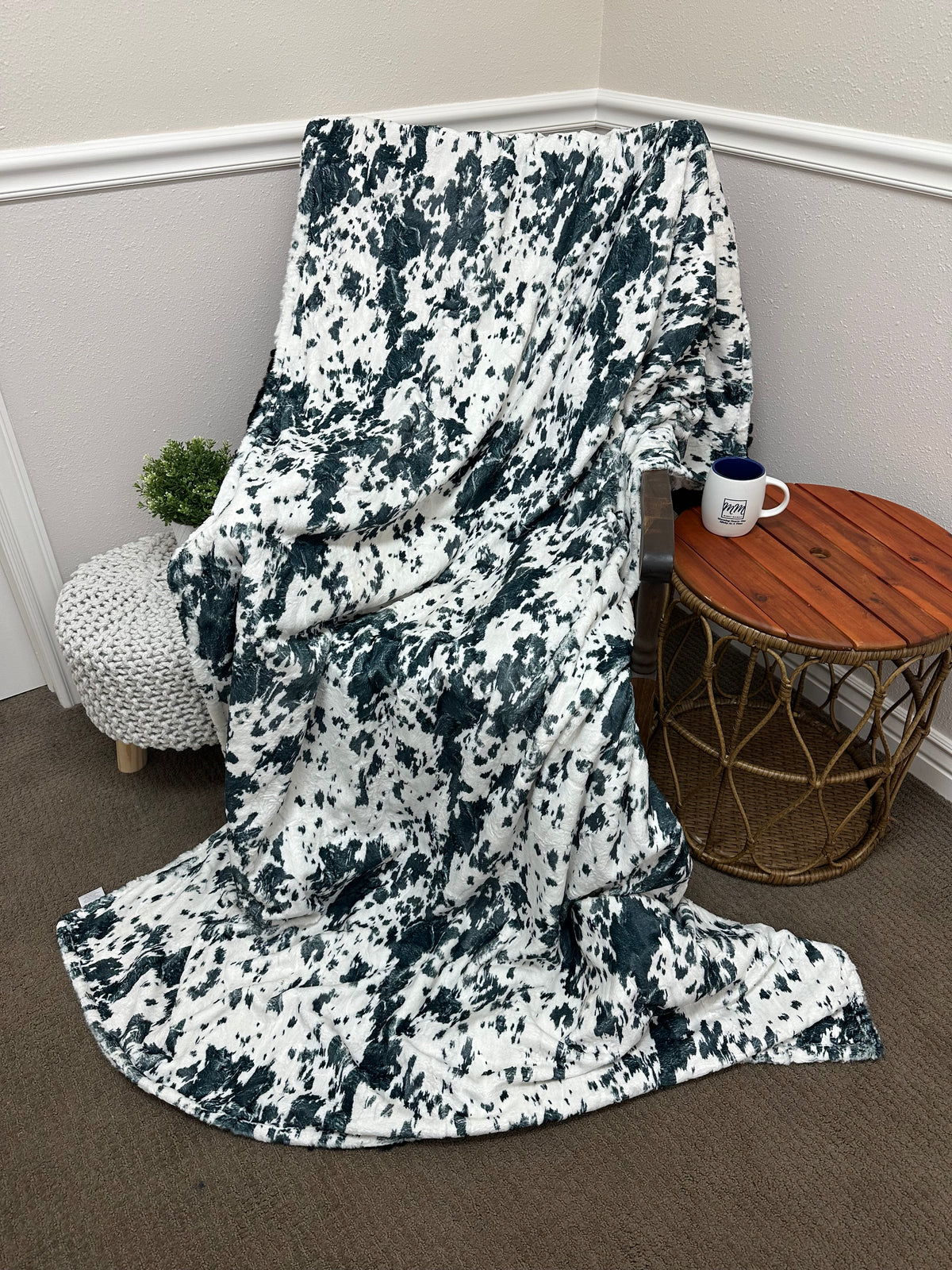 Black/grey/Cream Minky Mama