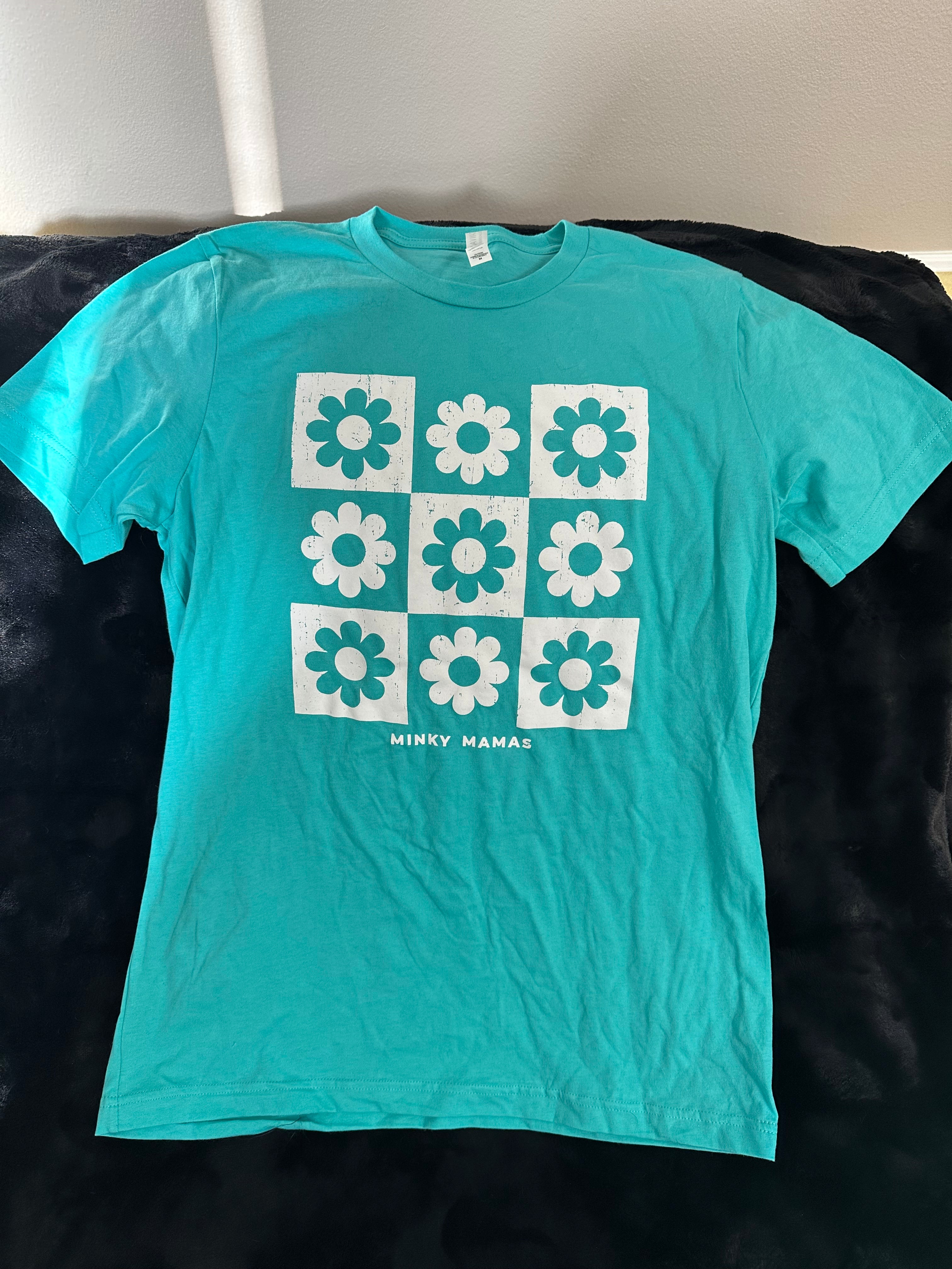 3X Large Blue Flower Shirt