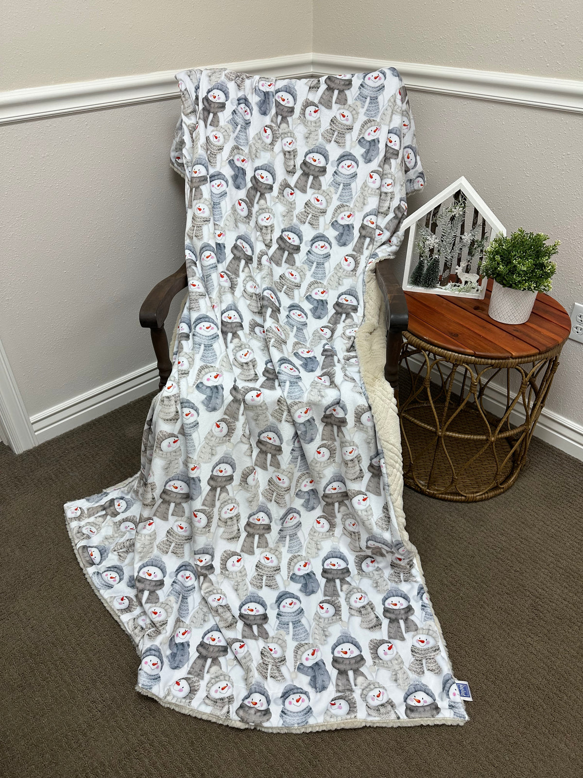 Snowman Simple Minky Mama