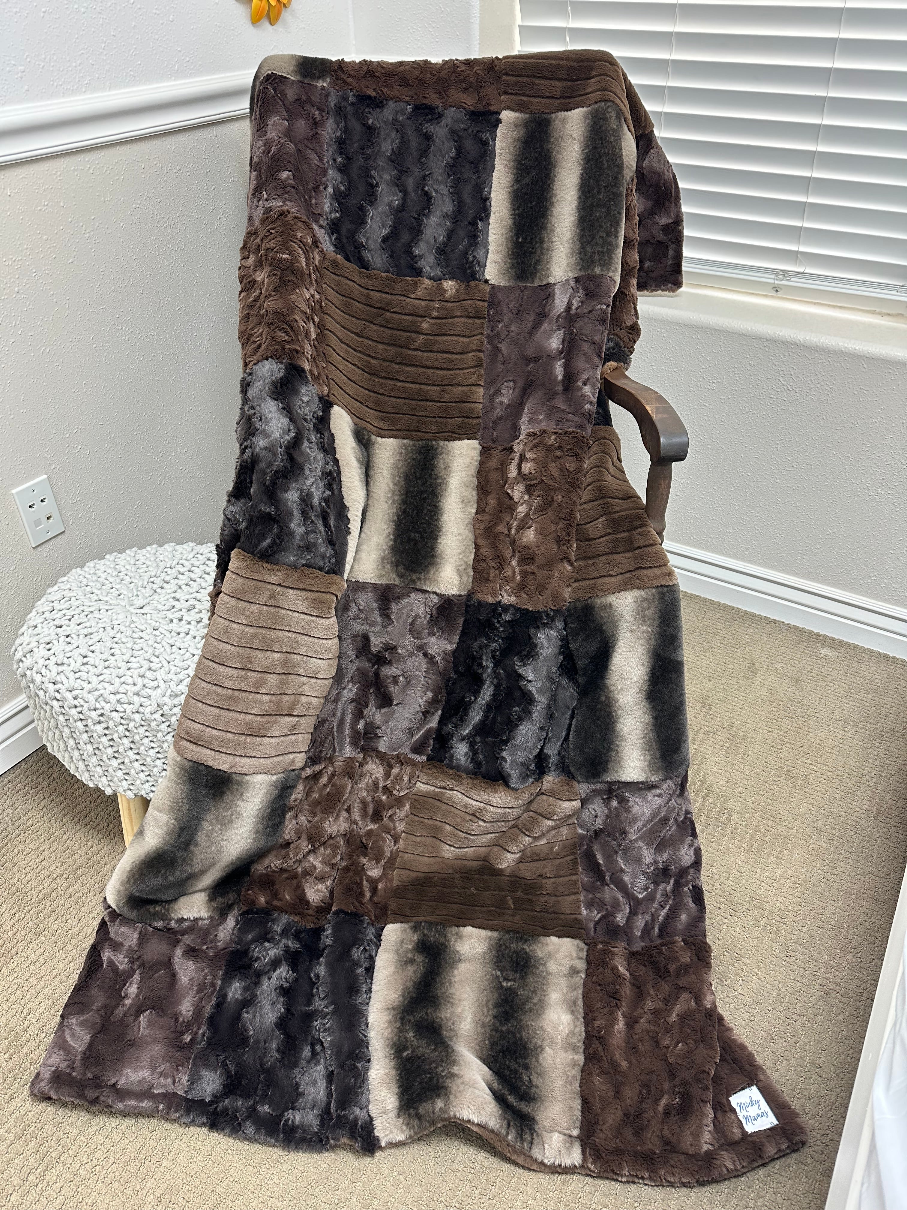 Brown Joey minky mama