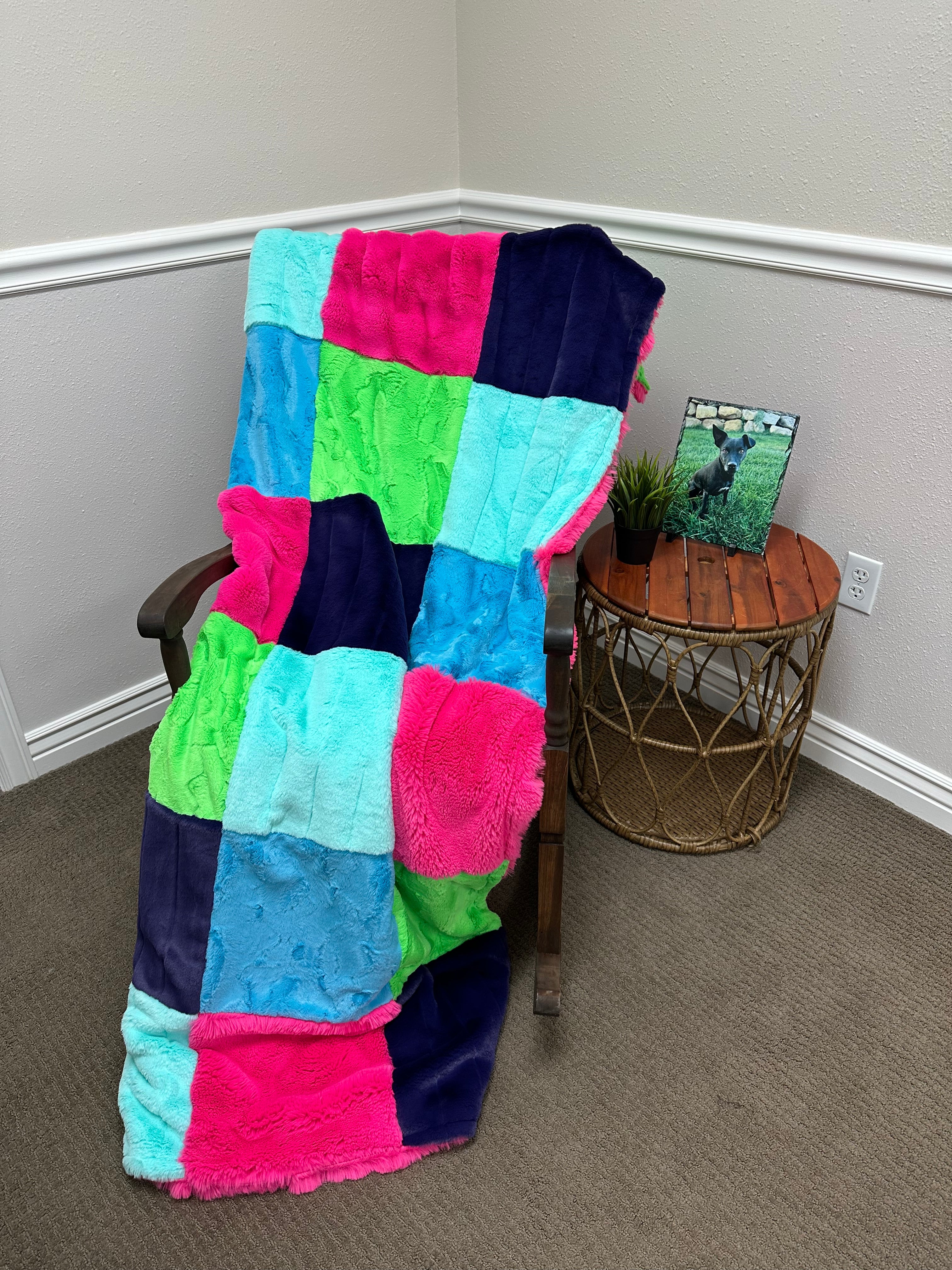 Lush Bunny Bright Blanket