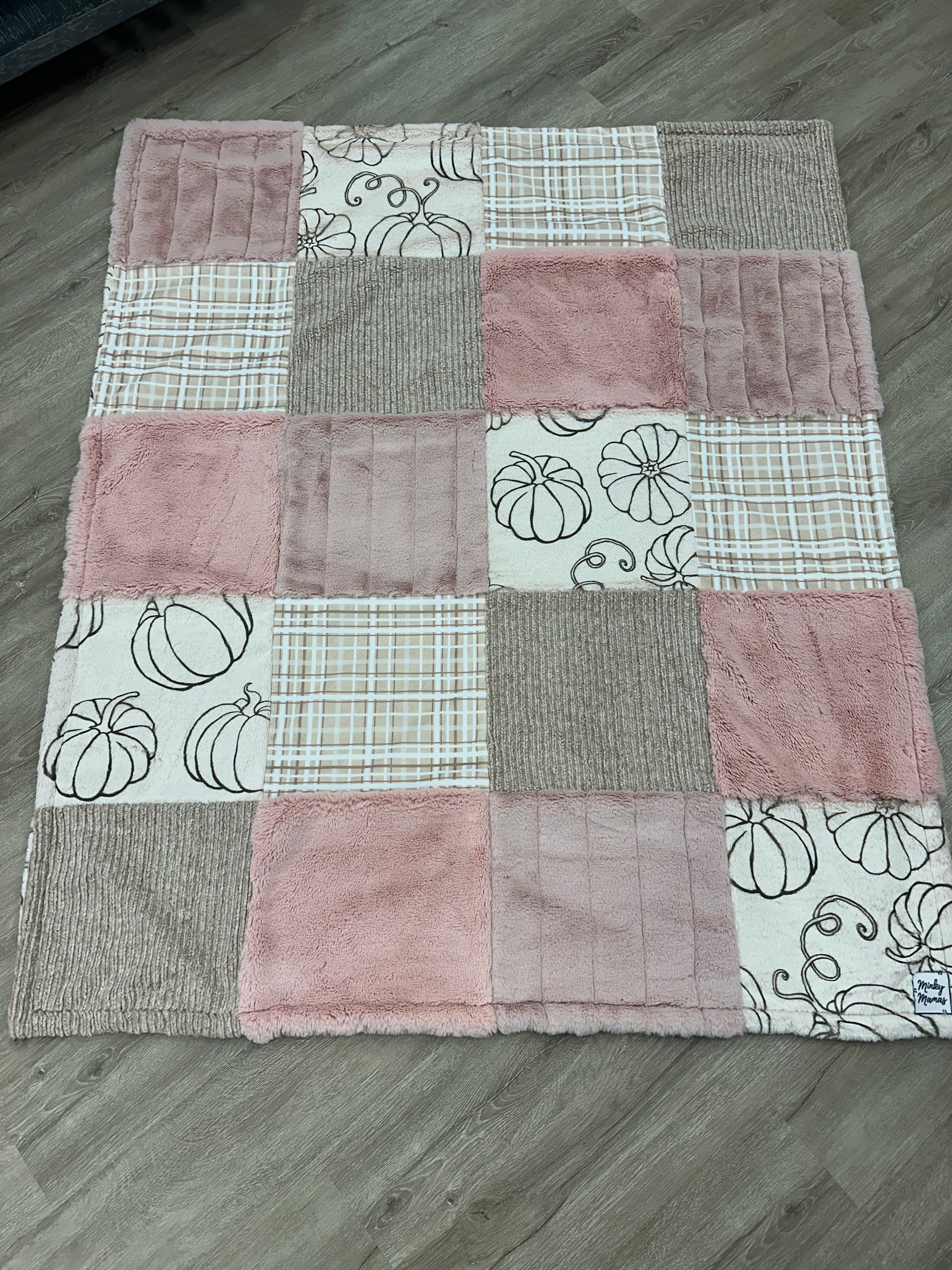 Pink Pumpkin Throw
