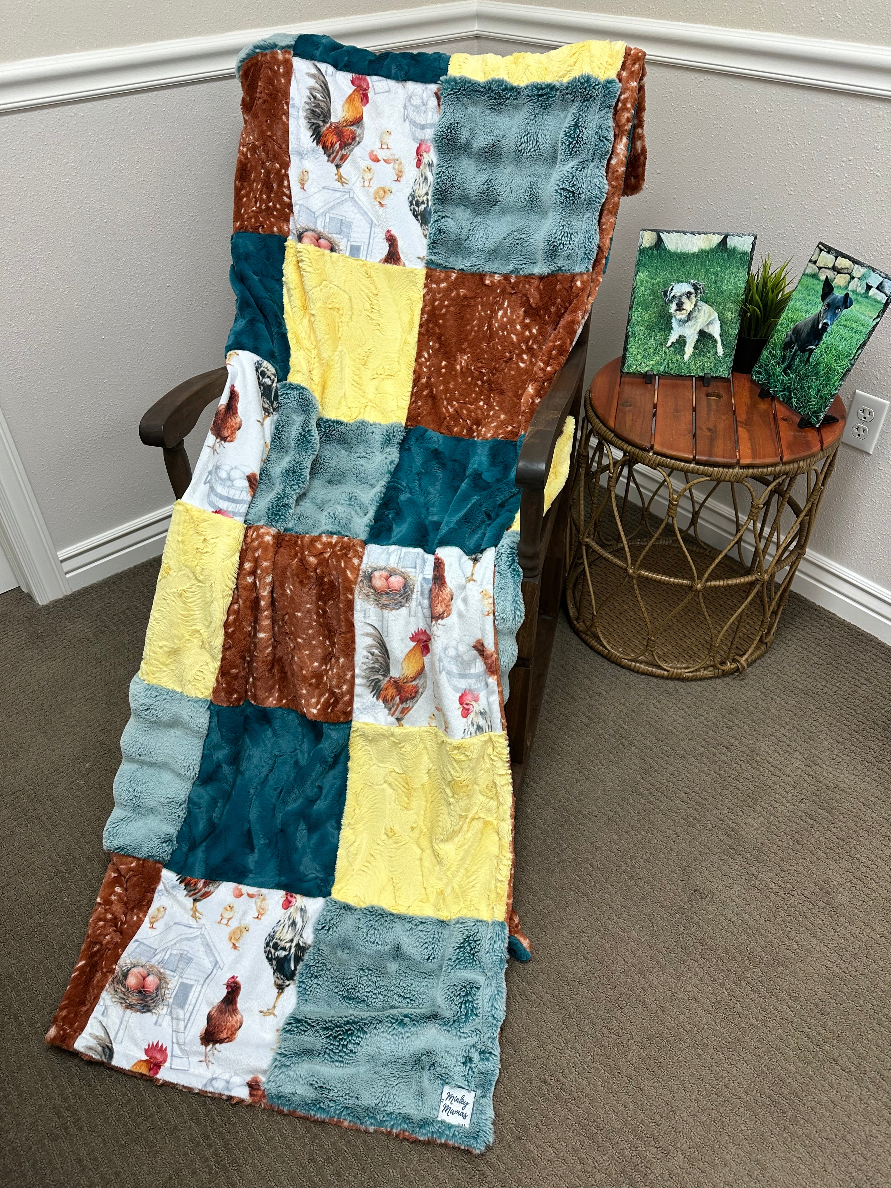 Chicken Fawn Minky Mama