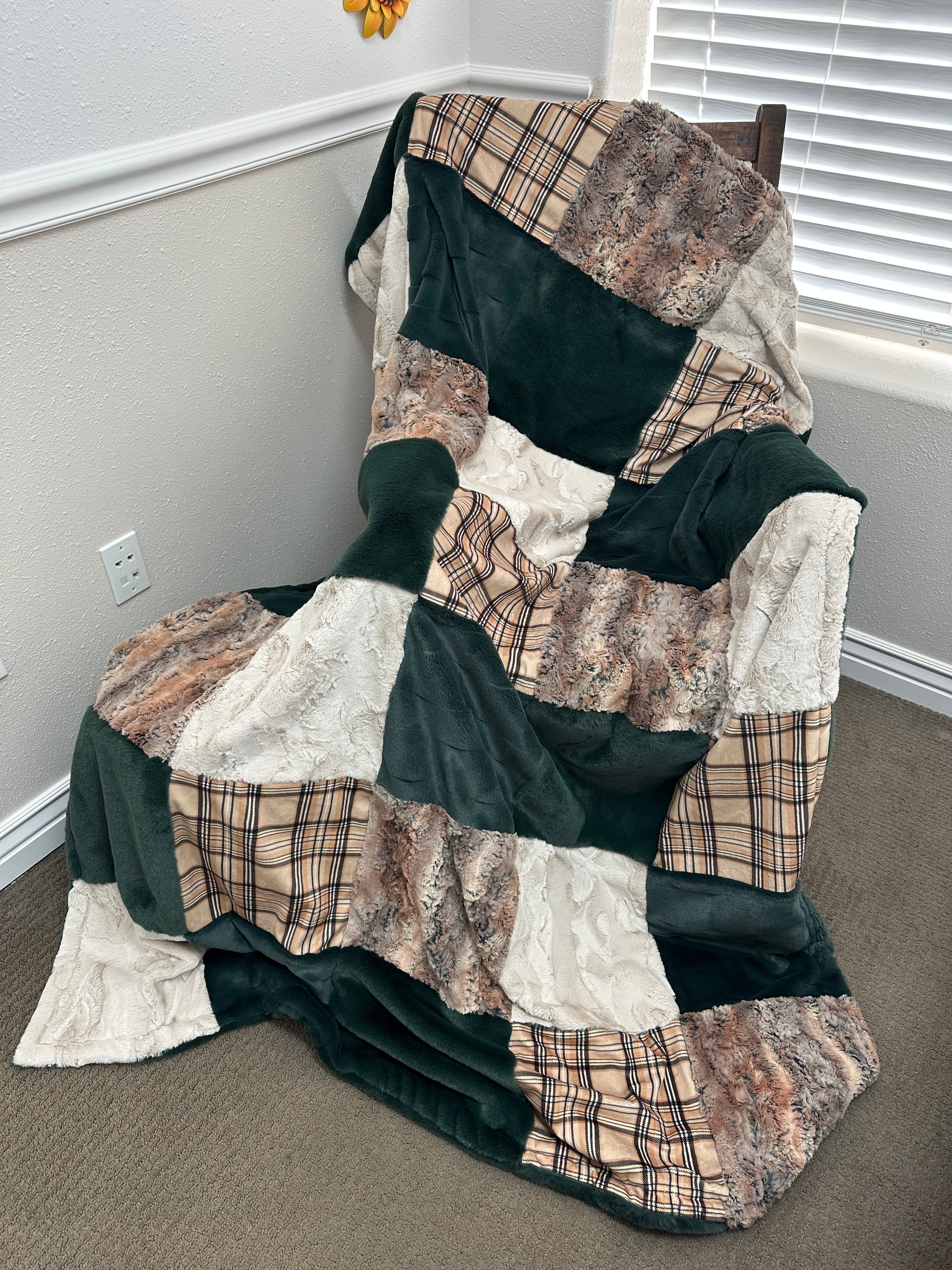 Forest Green Minky Mama