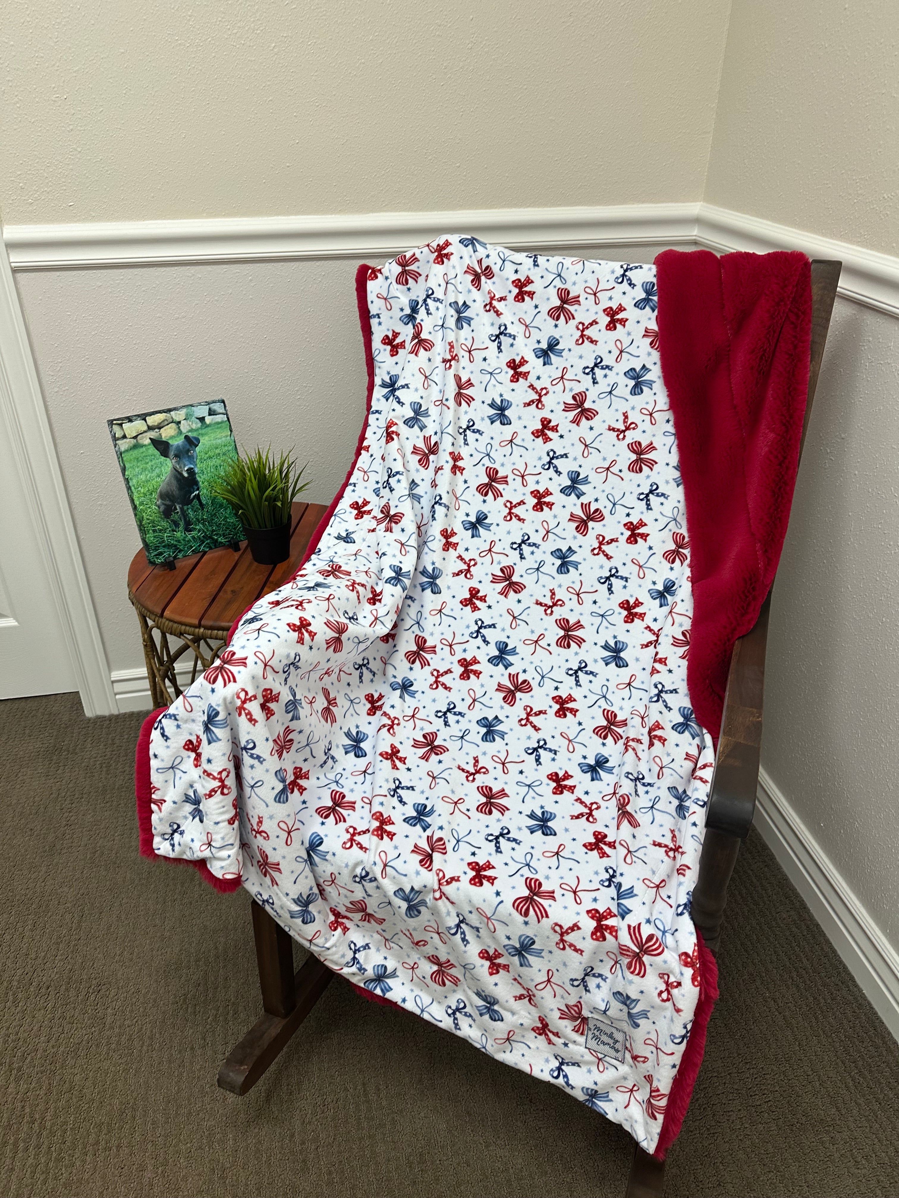 Patriotic Bows Throw