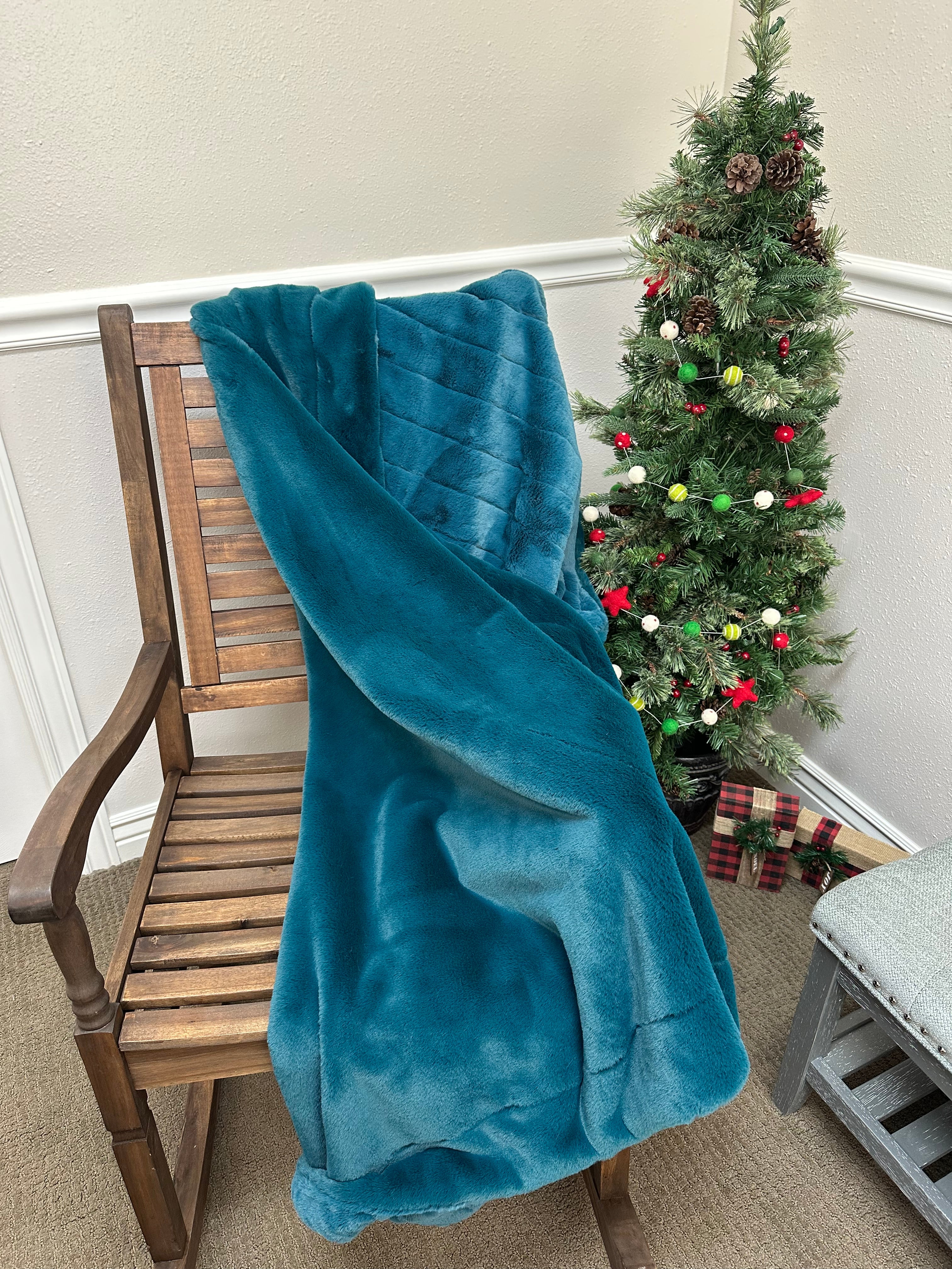 Teal Simple Throw