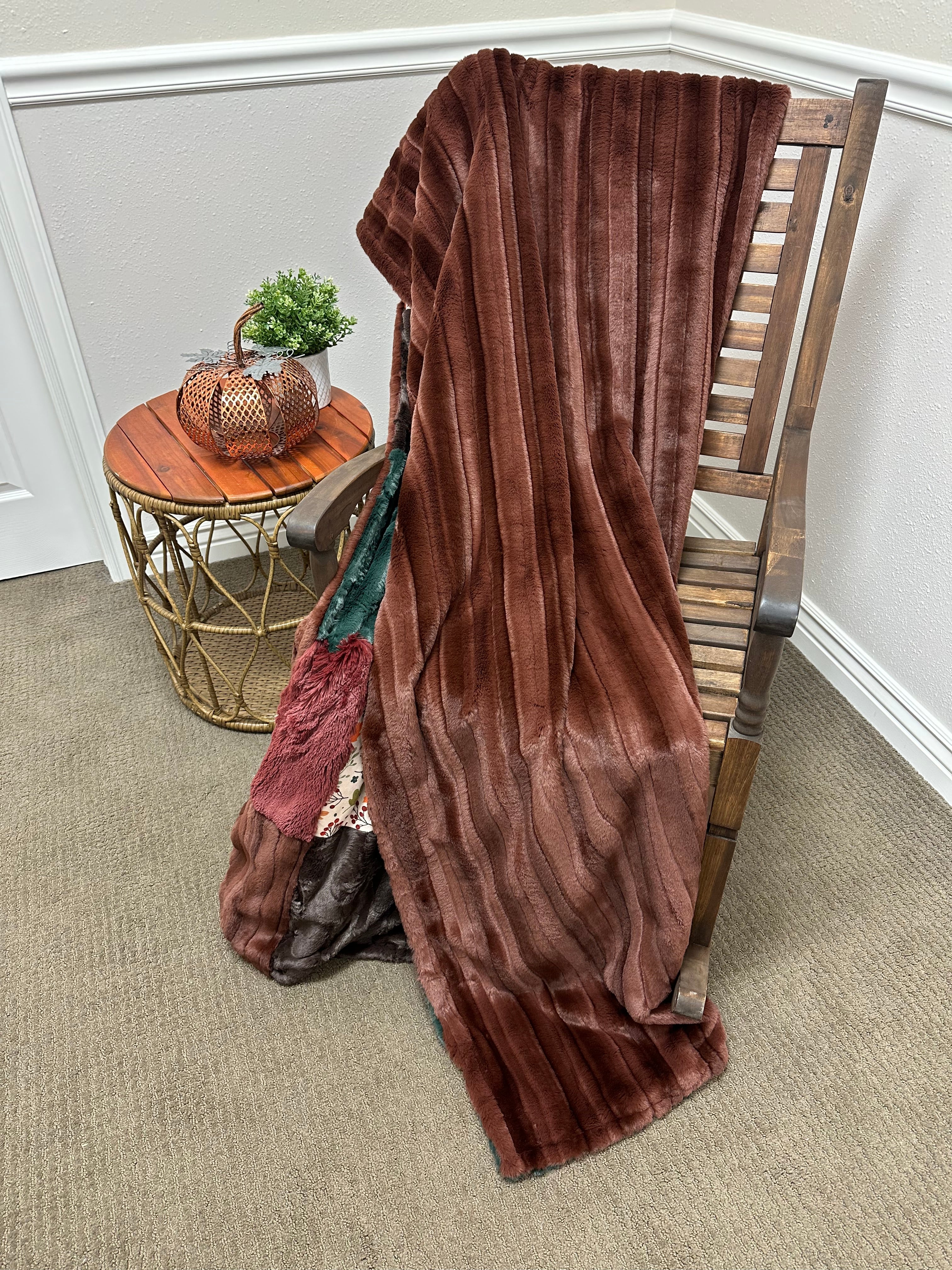 Fall leaf Minky Mama