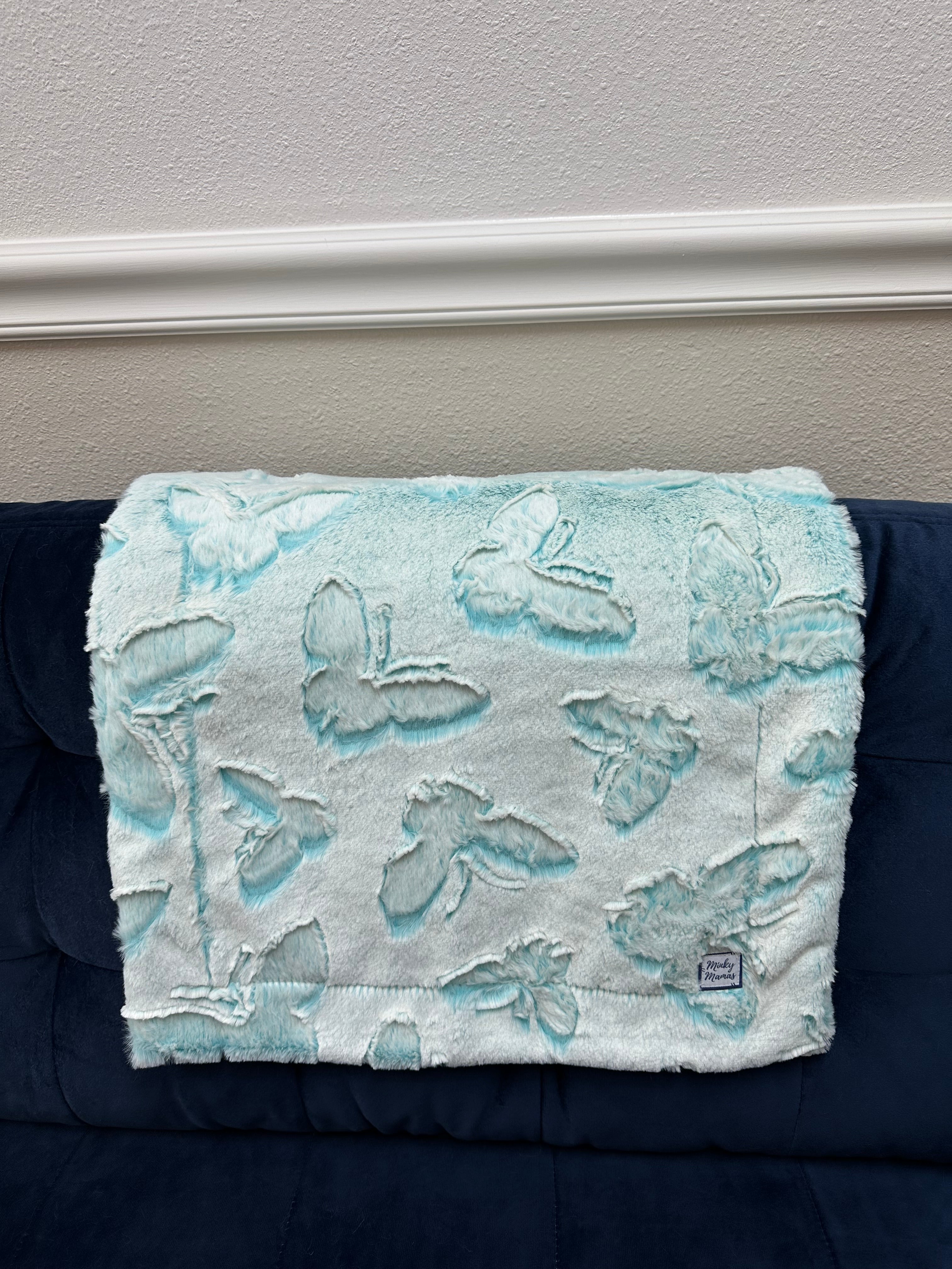 Blue Embossed Lovie