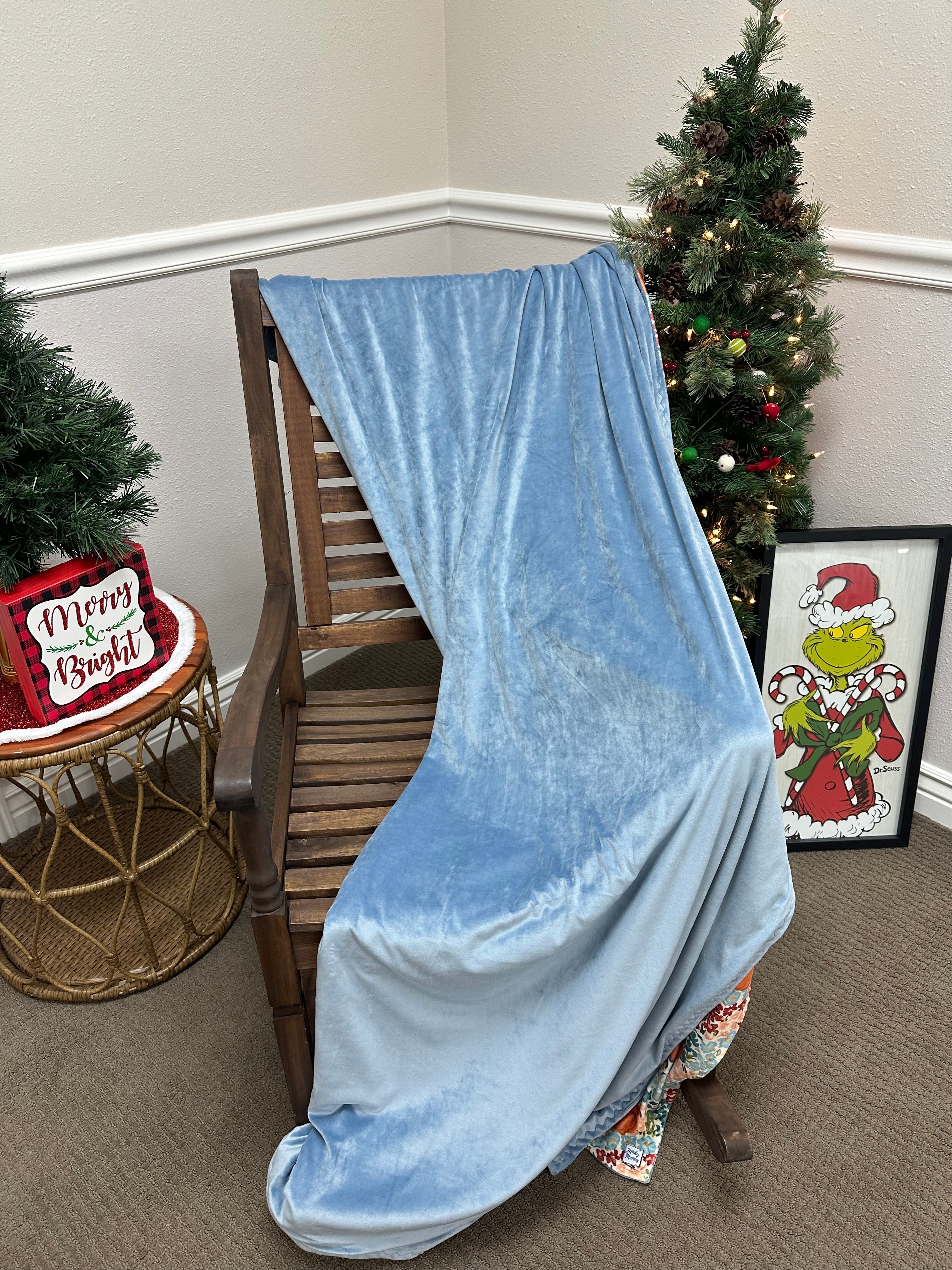60”x72” Pumpkin Denim Marshmallow