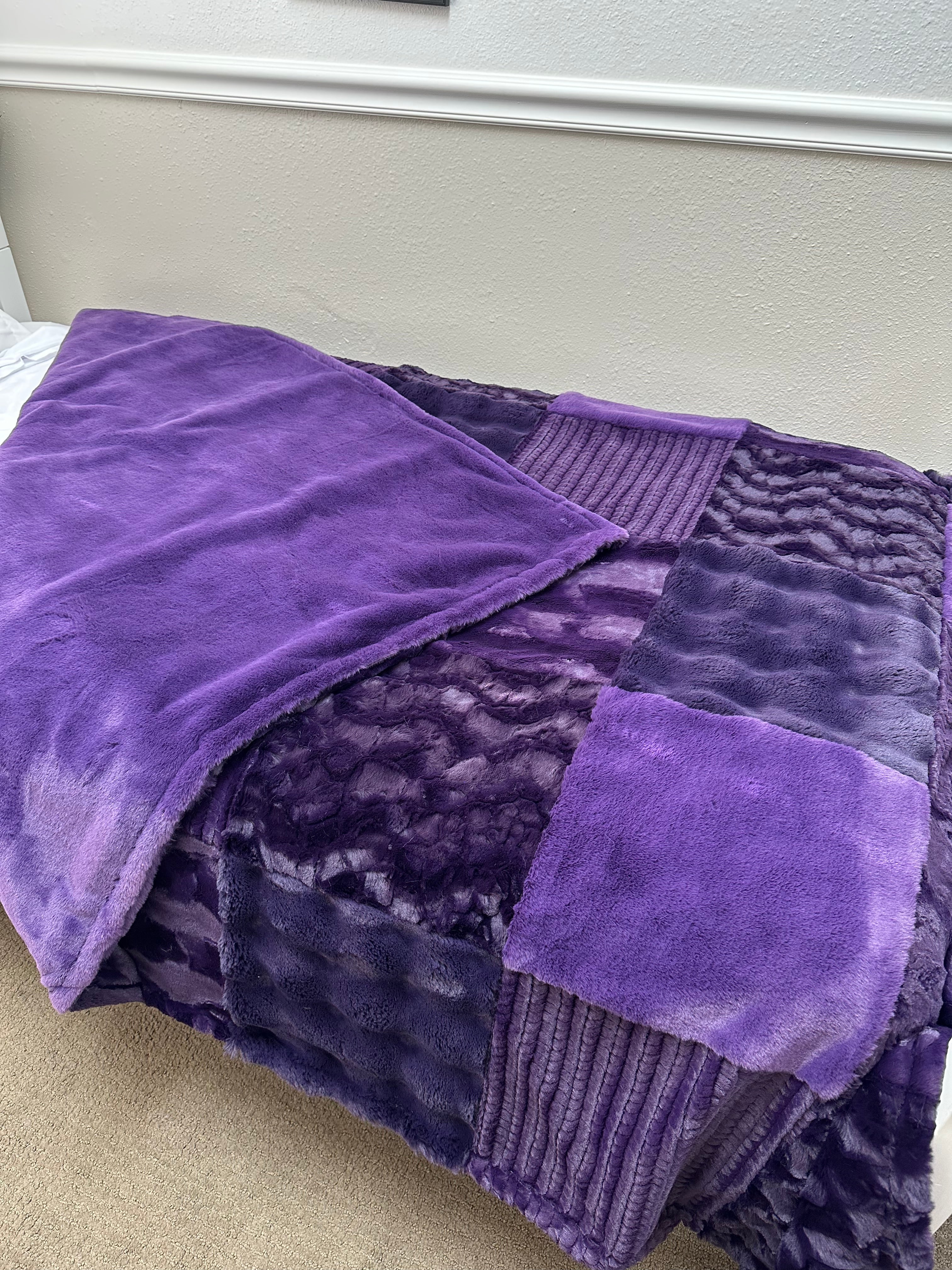 Purple Minky Mama