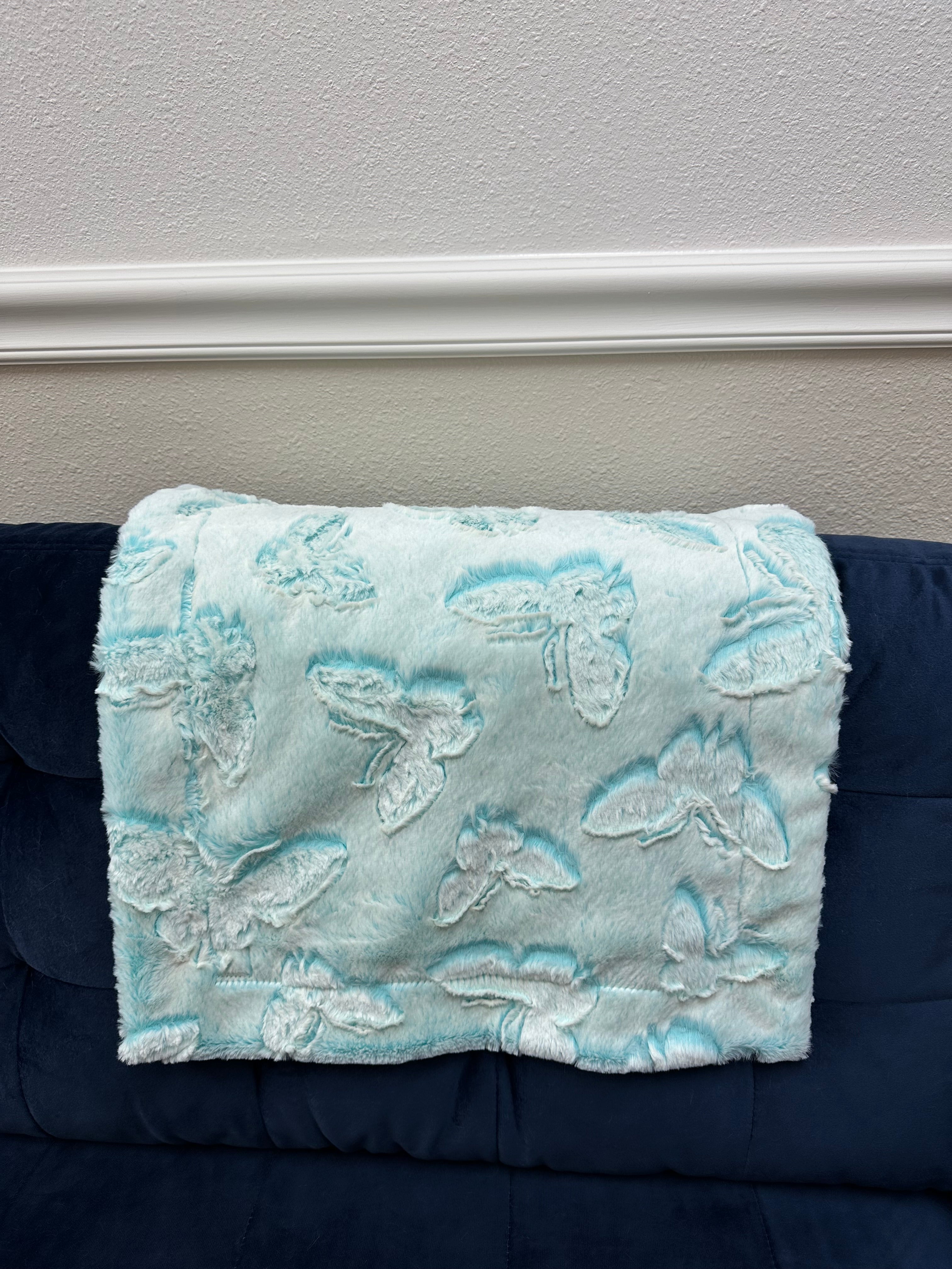 Blue Embossed Lovie