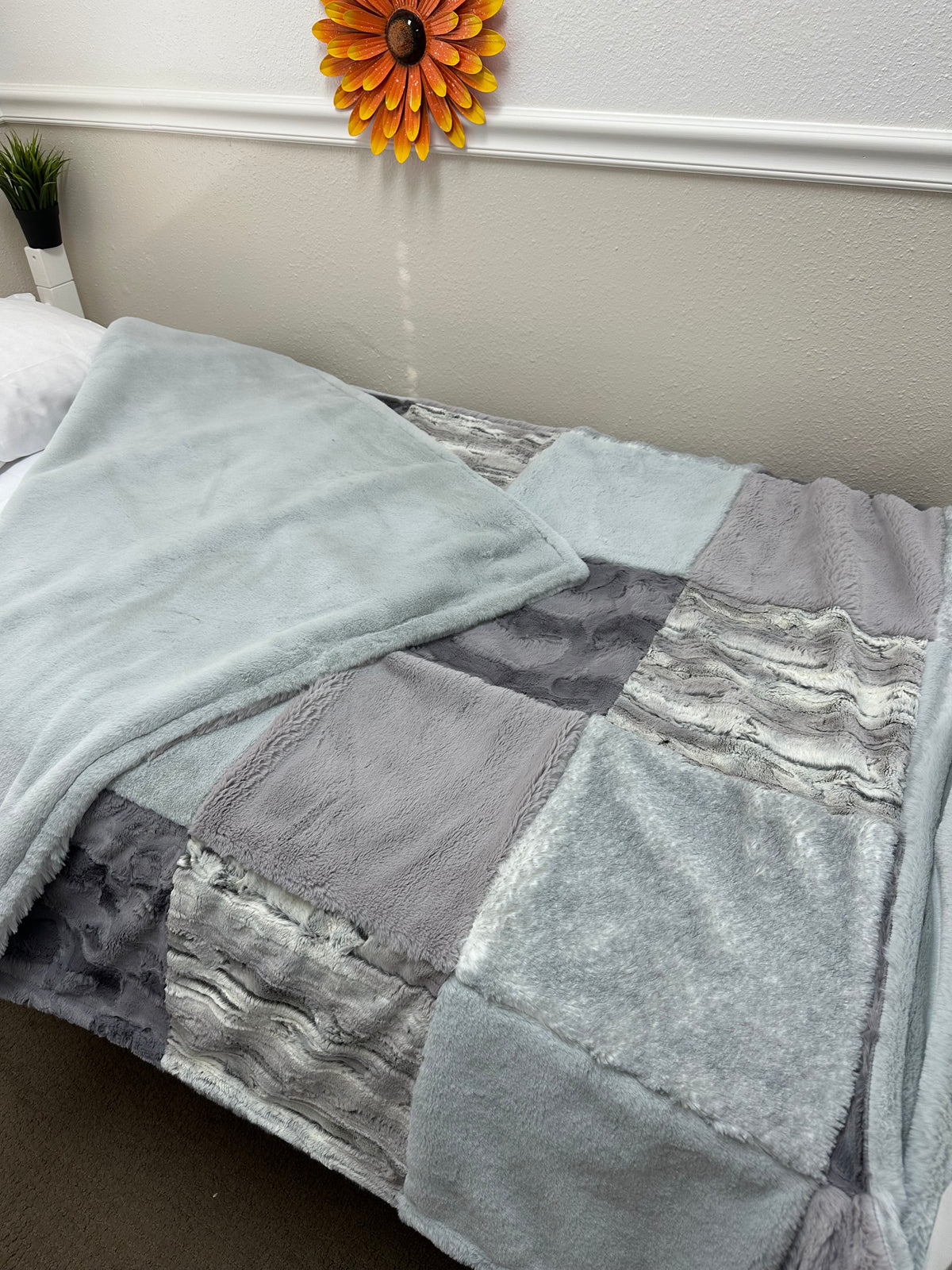 Grey Encore Minky Mama