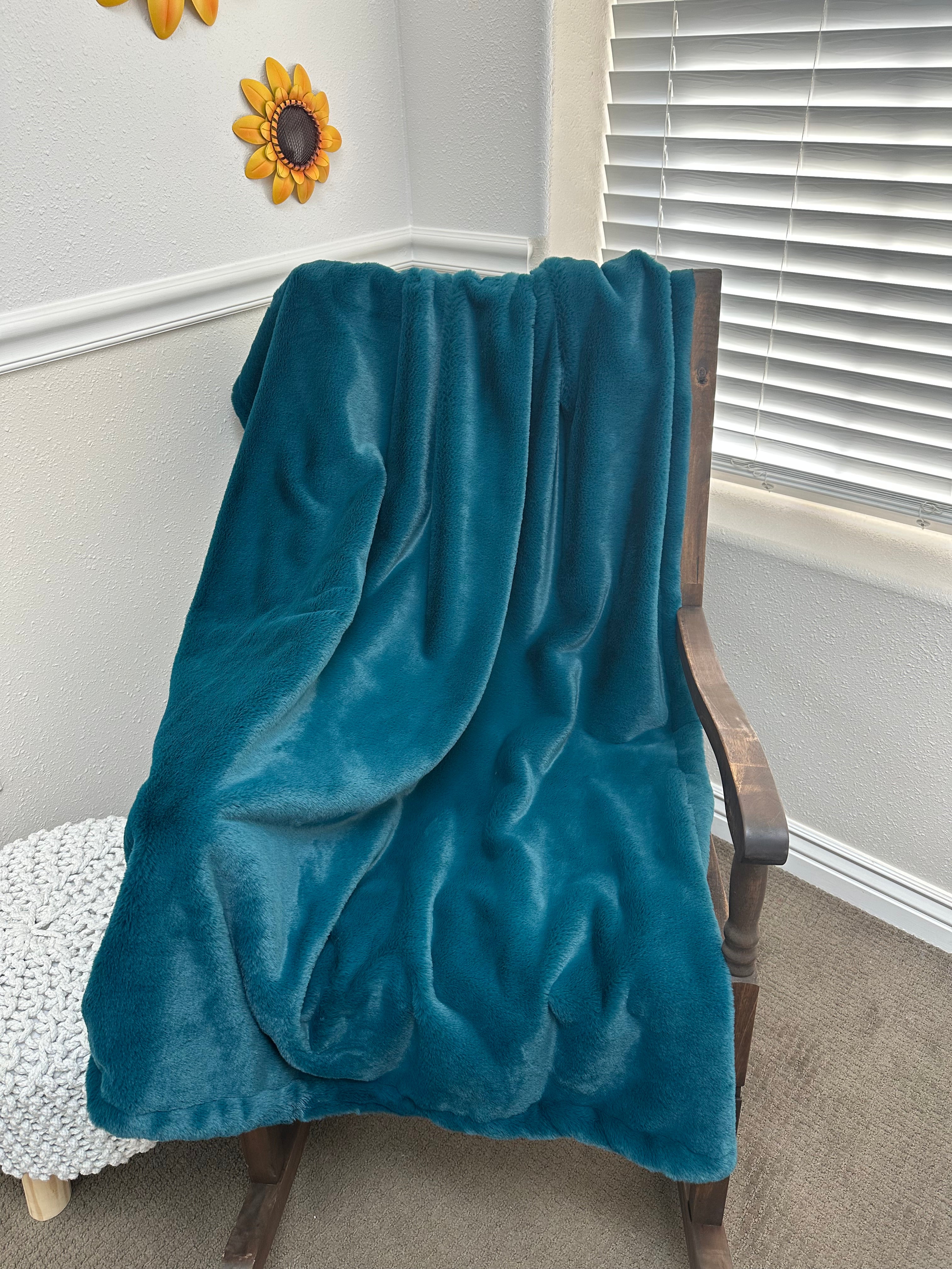 Dark Teal Throw