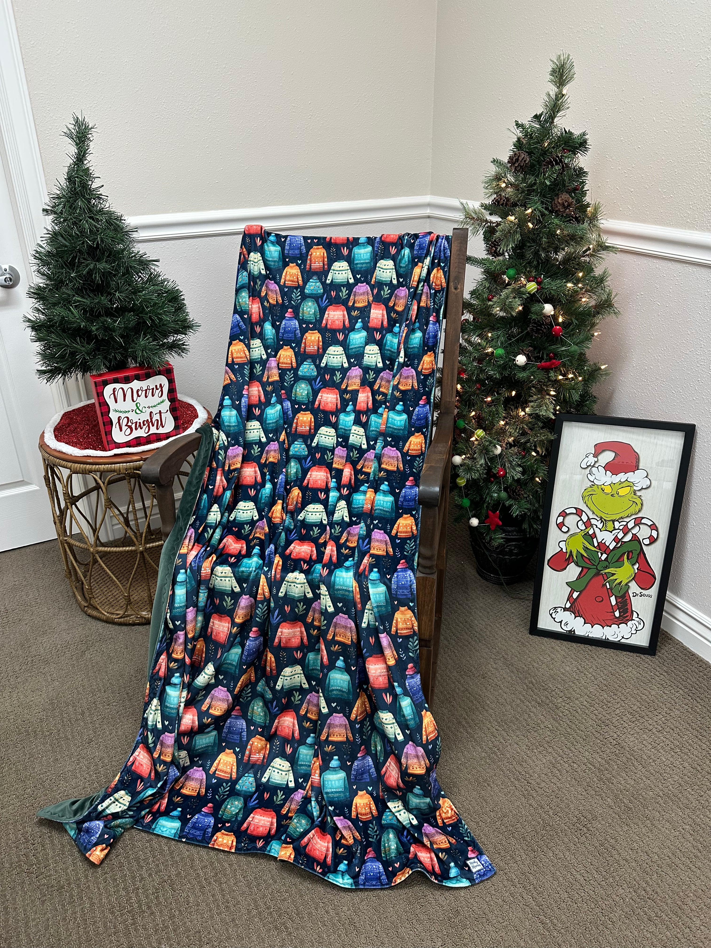 Sweater Forest Marshmallow 60”x72”