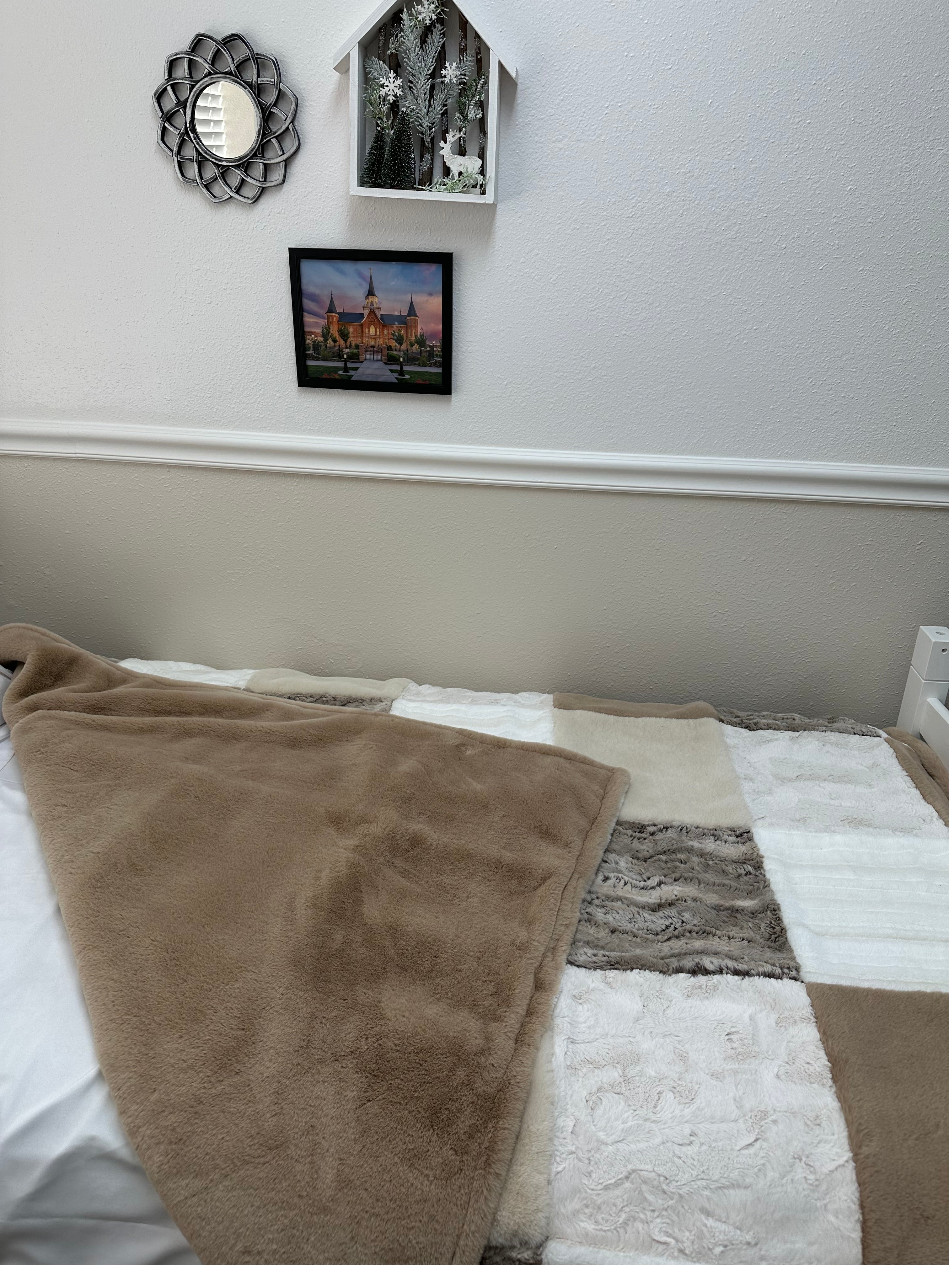 Tan Bunny Minky Mama