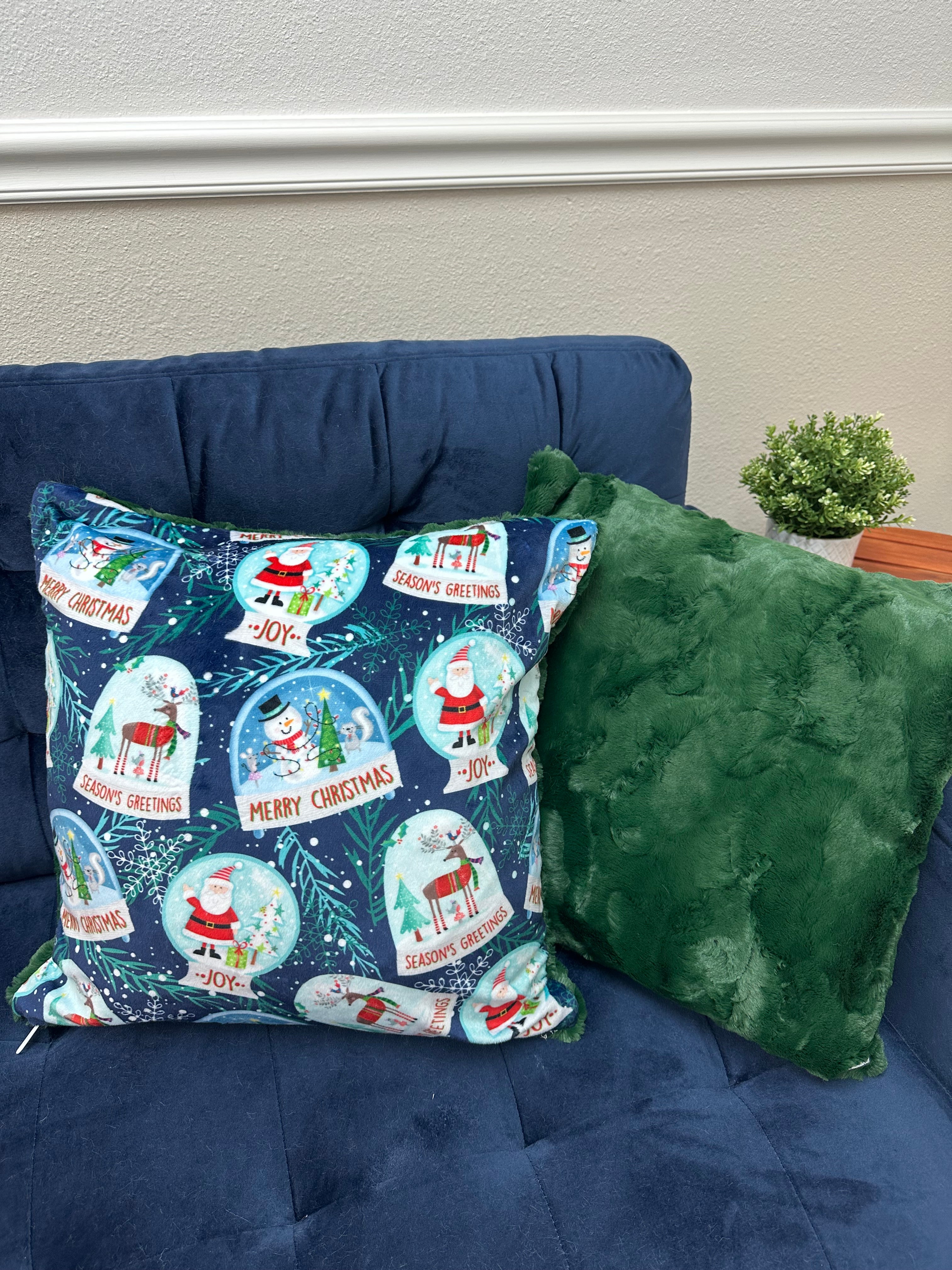 Snow Globe Throw Pillow Covers