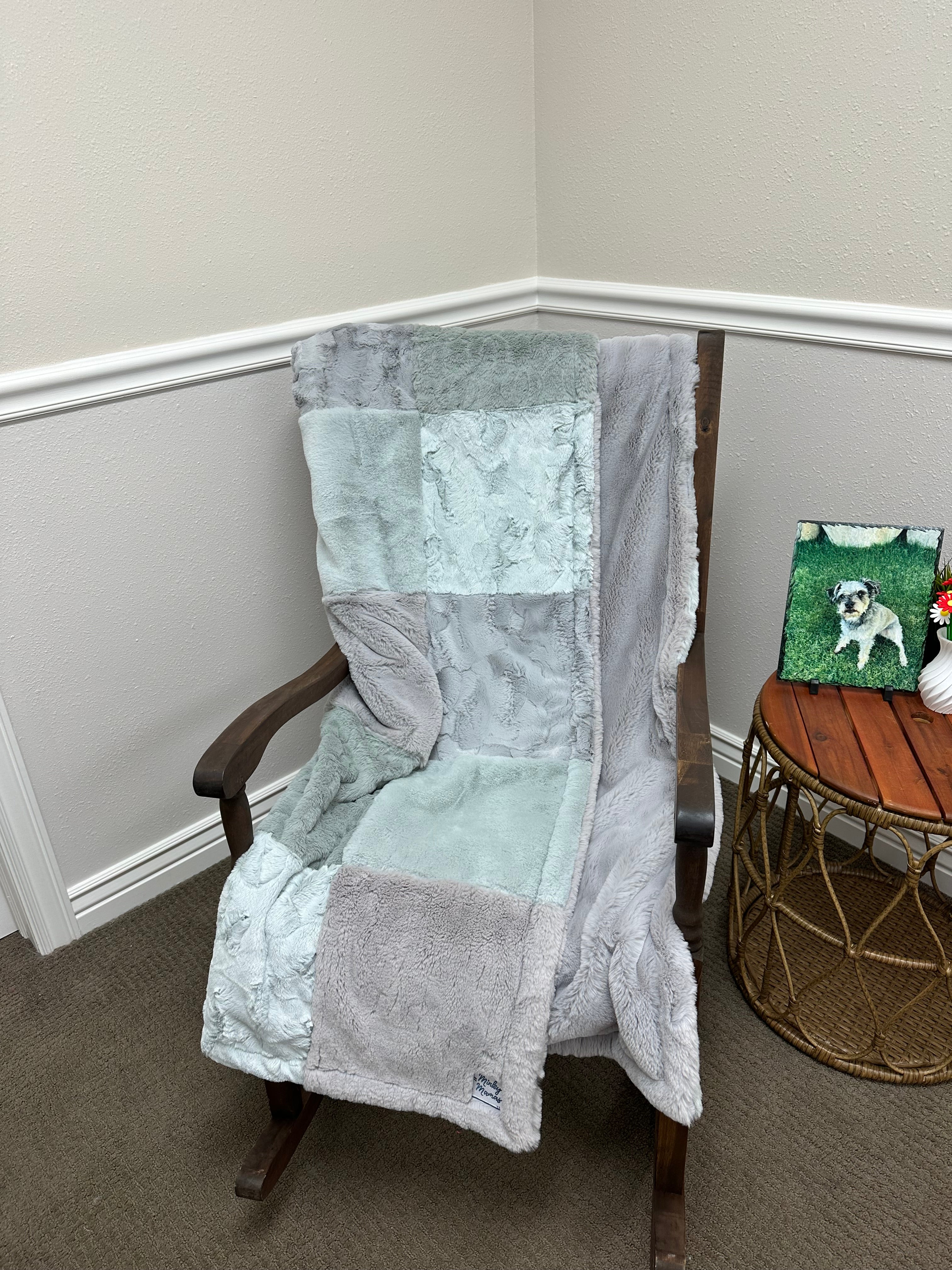 Silver Bunny Throw