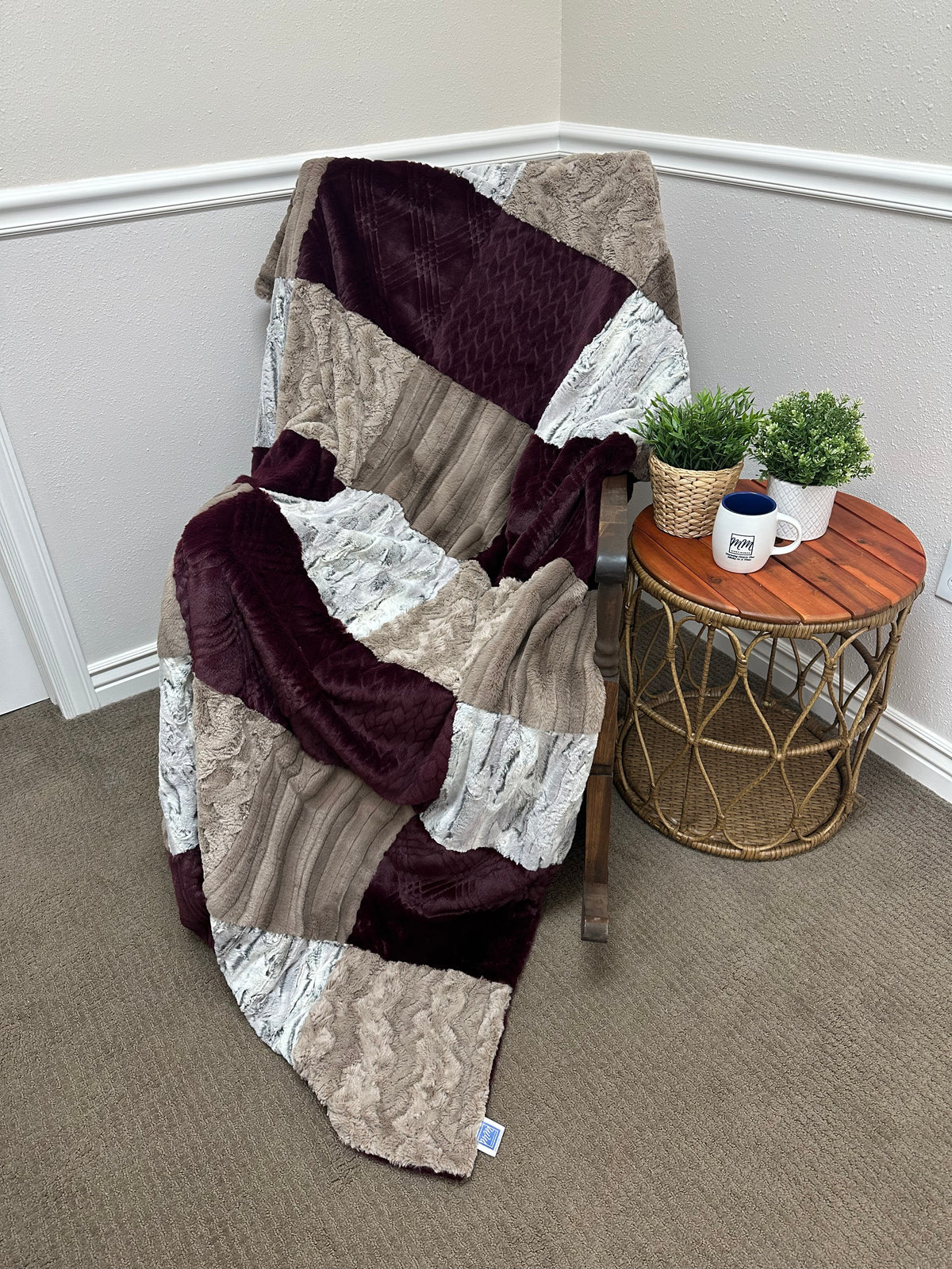 Black Cherry Avery Minky Mama