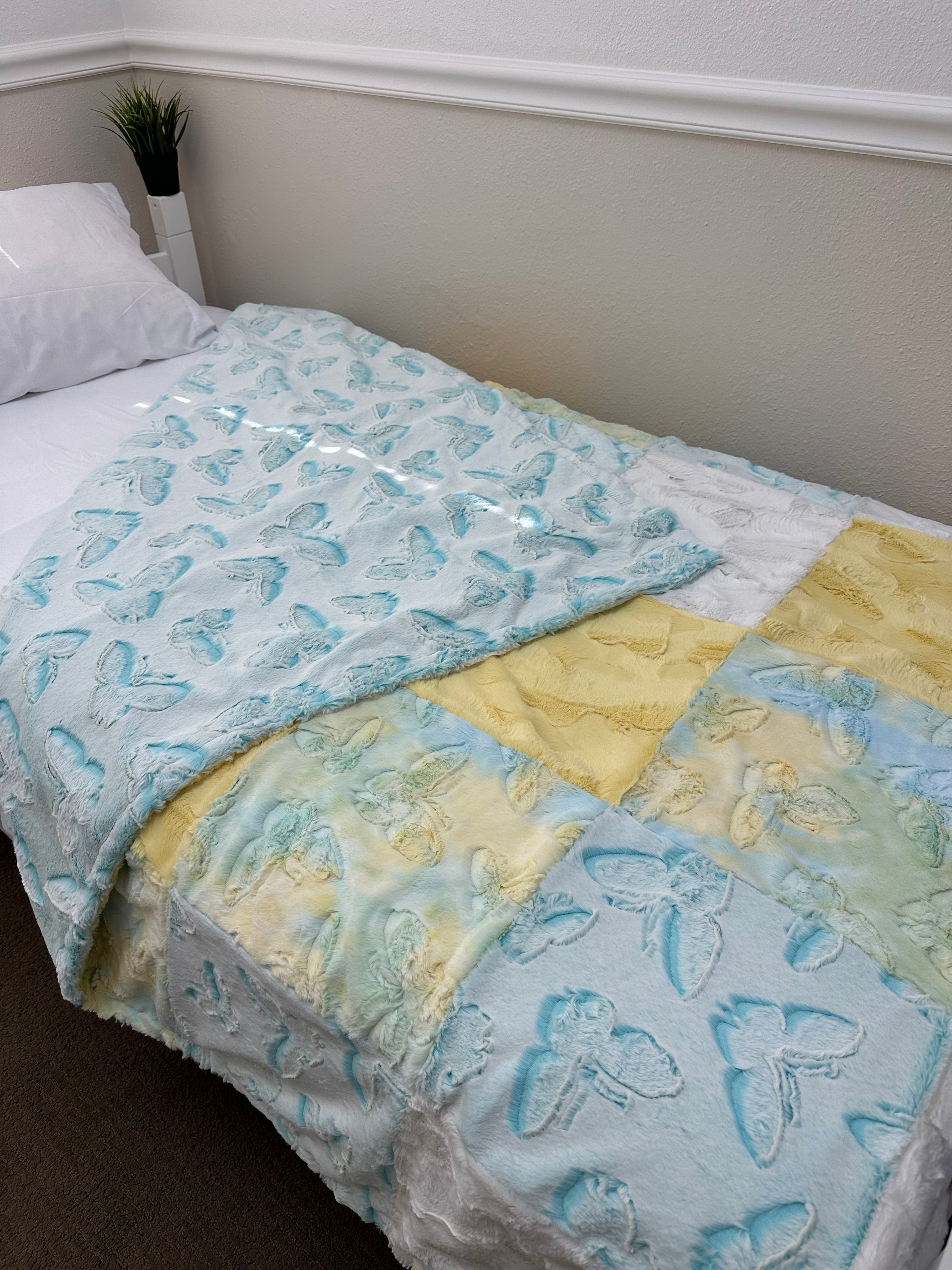 Embossed Butterfly Minky Mama