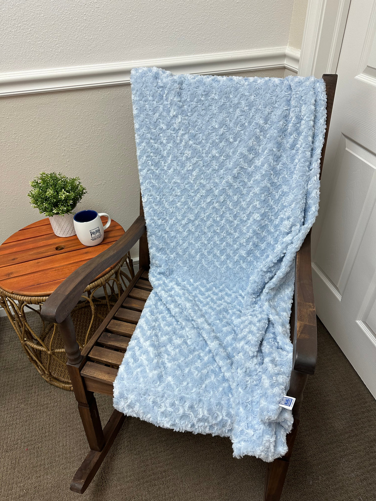 Powder Rose Throw