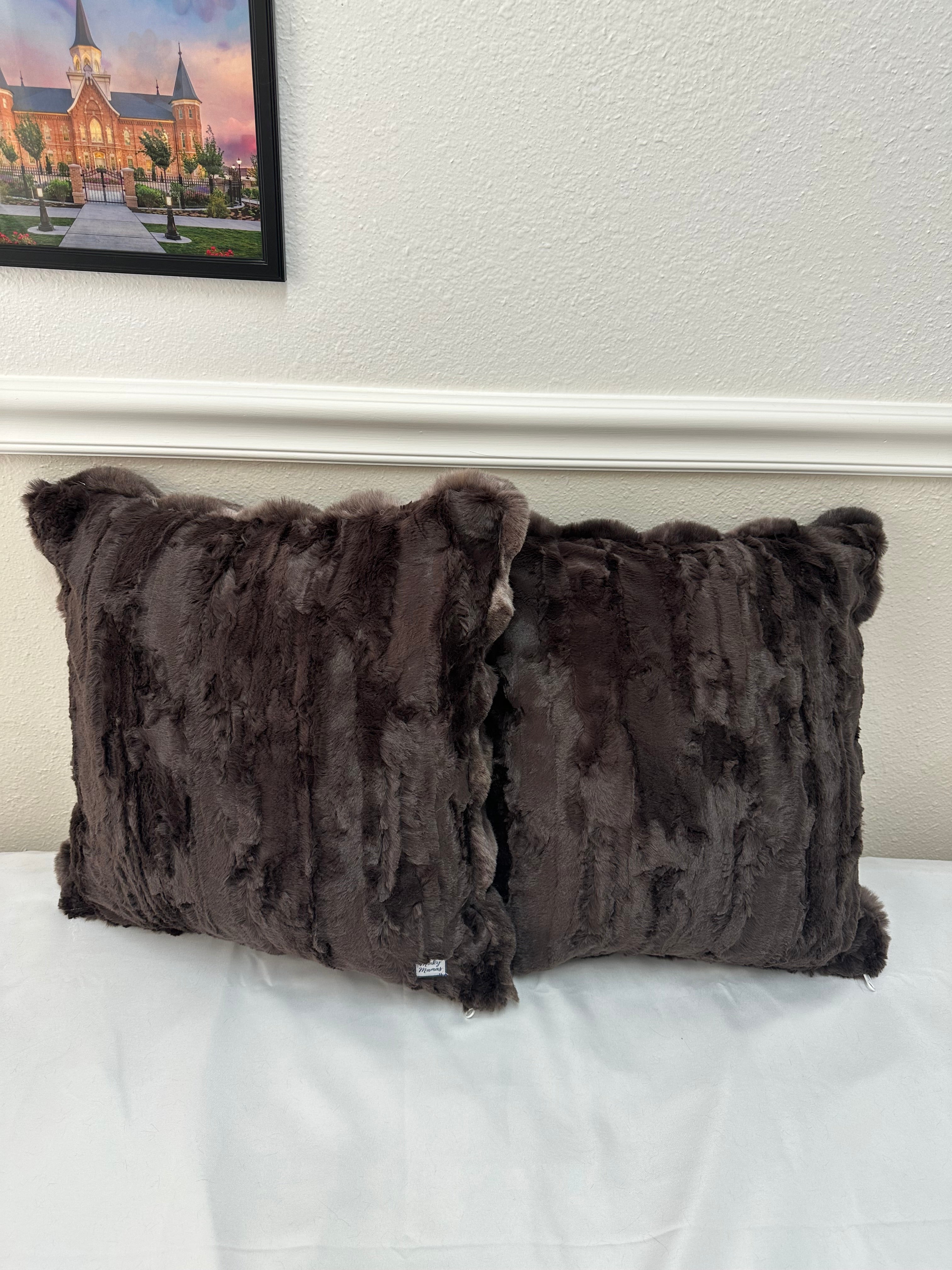 Brown Throw Pillow Cover