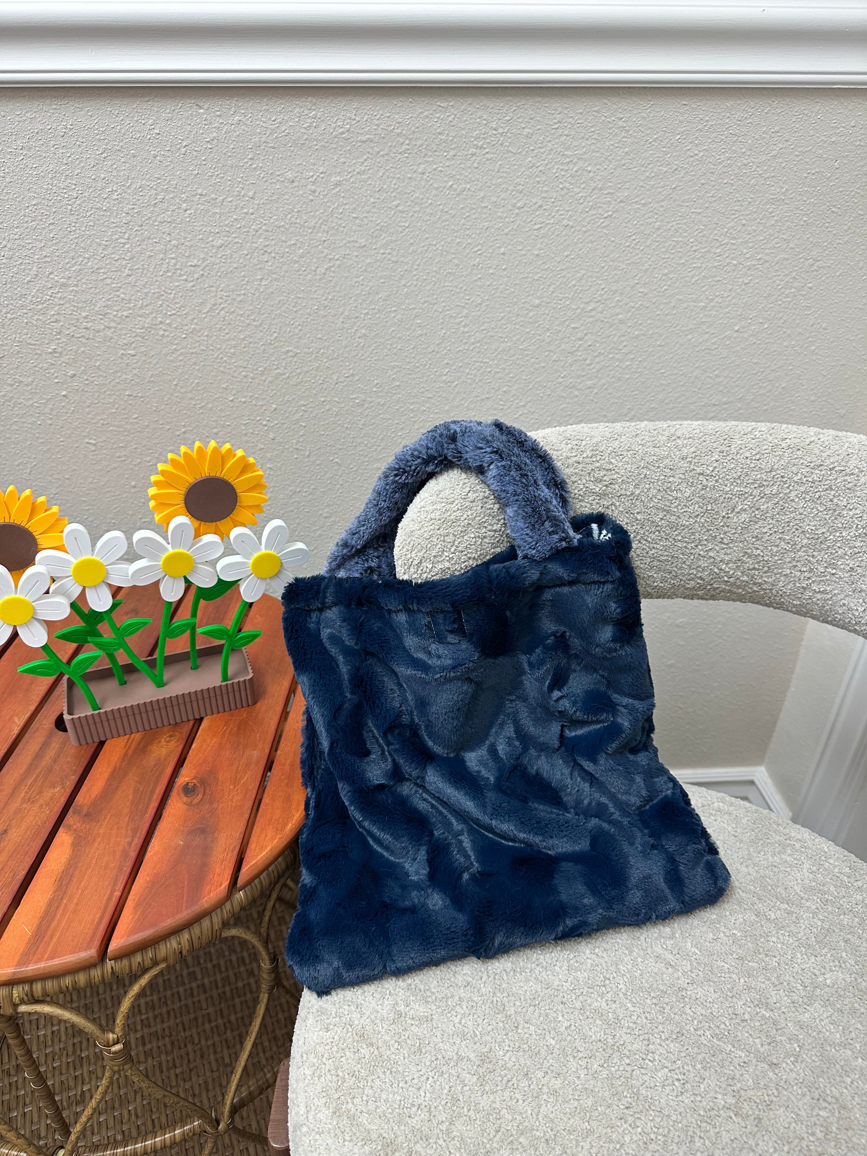 Navy Arrow Small Bag