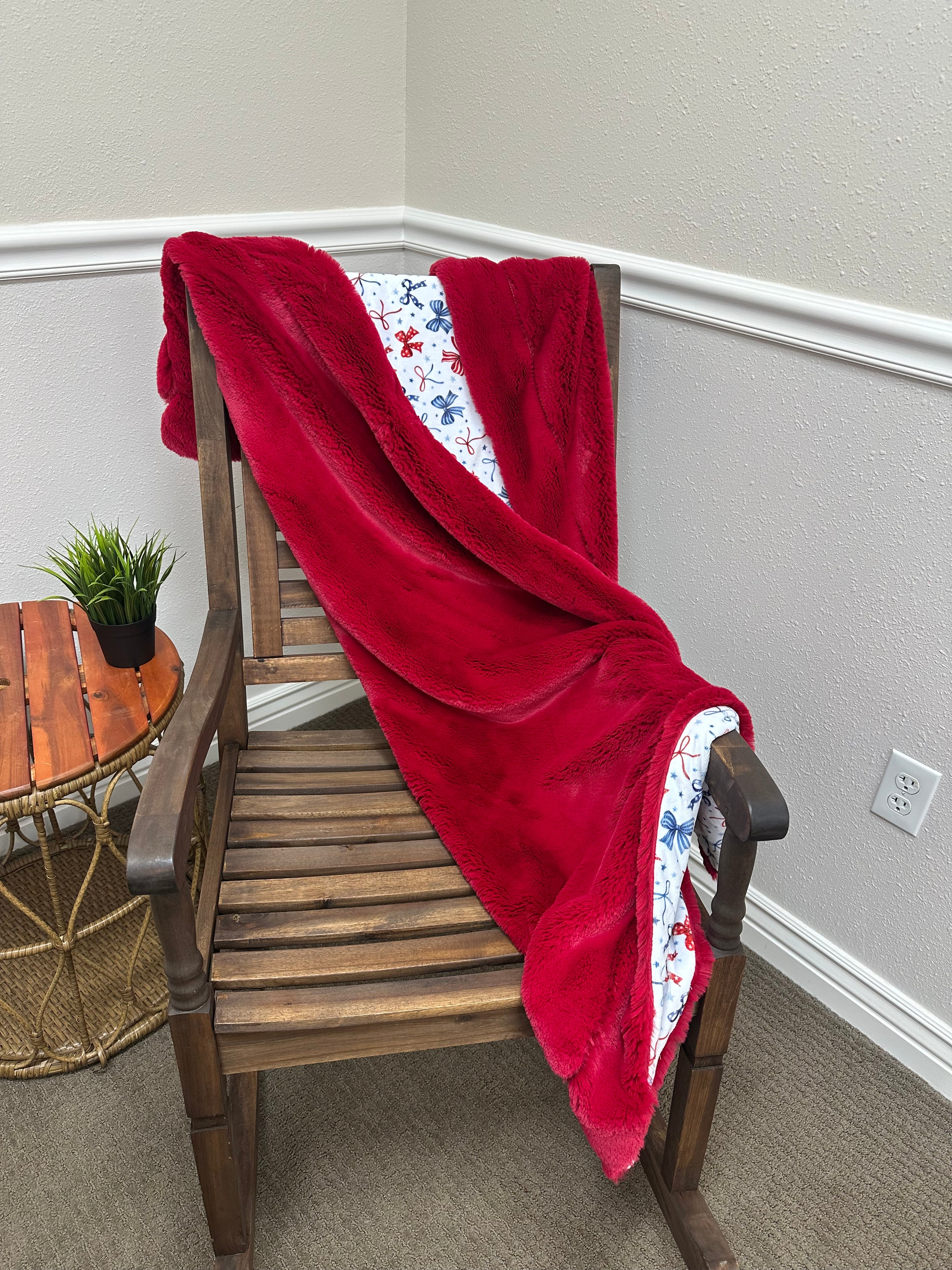 Patriotic Bows Throw