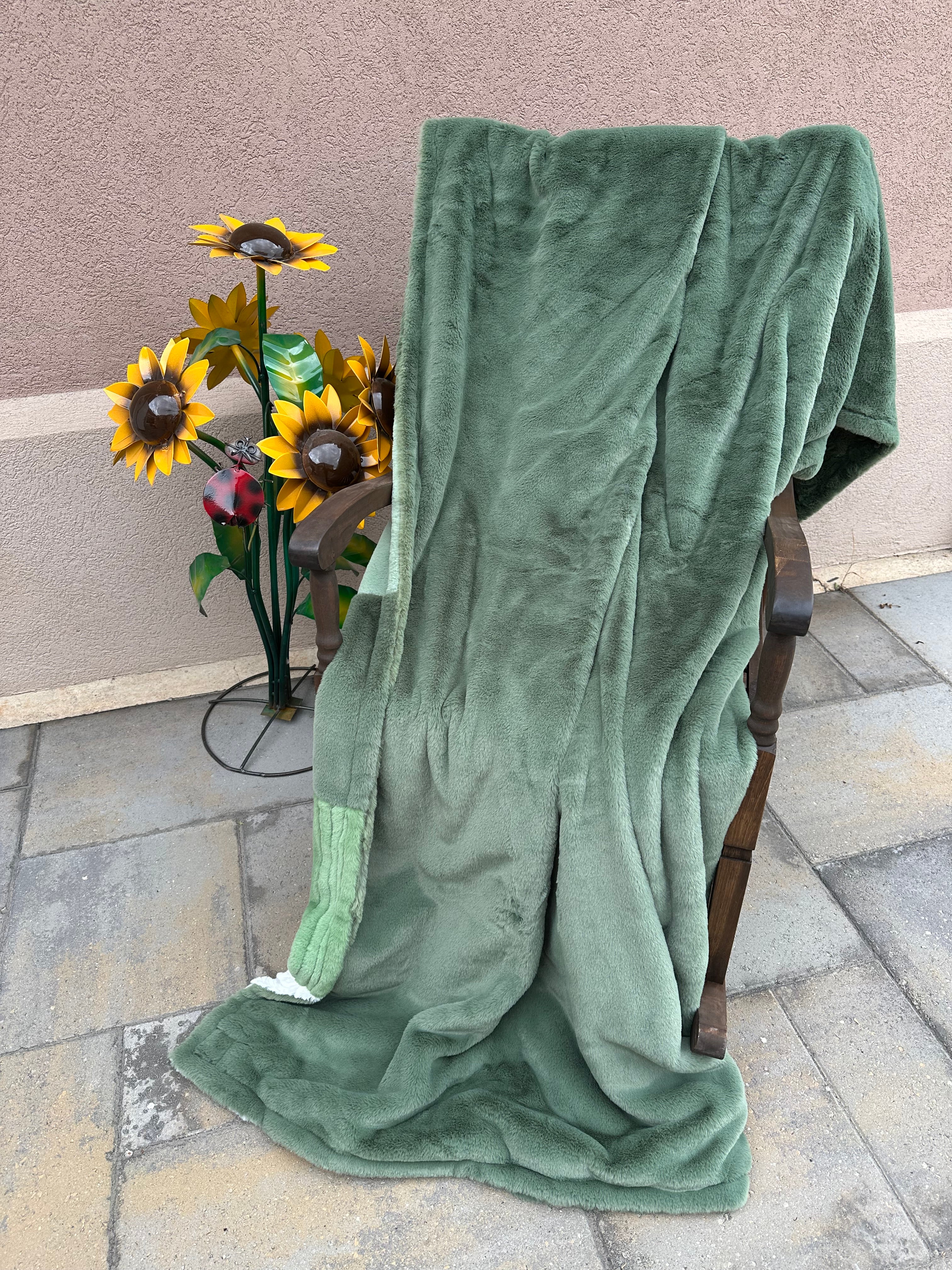 Shades of Green Minky Mama