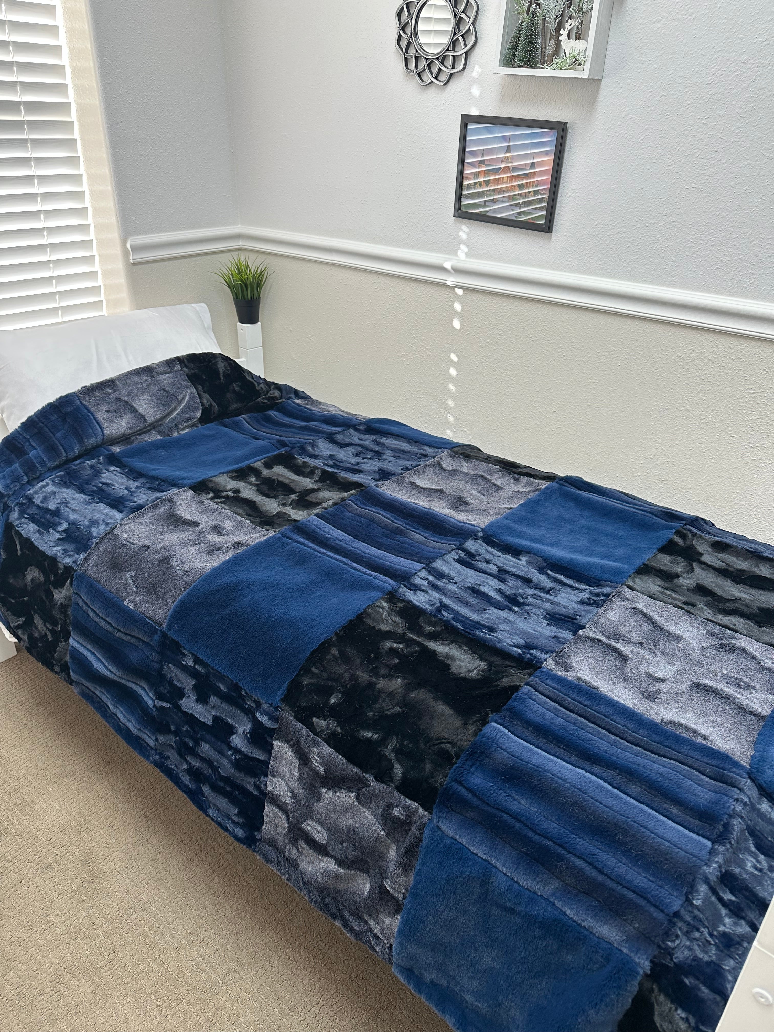 Blue Vienna Minky Mama