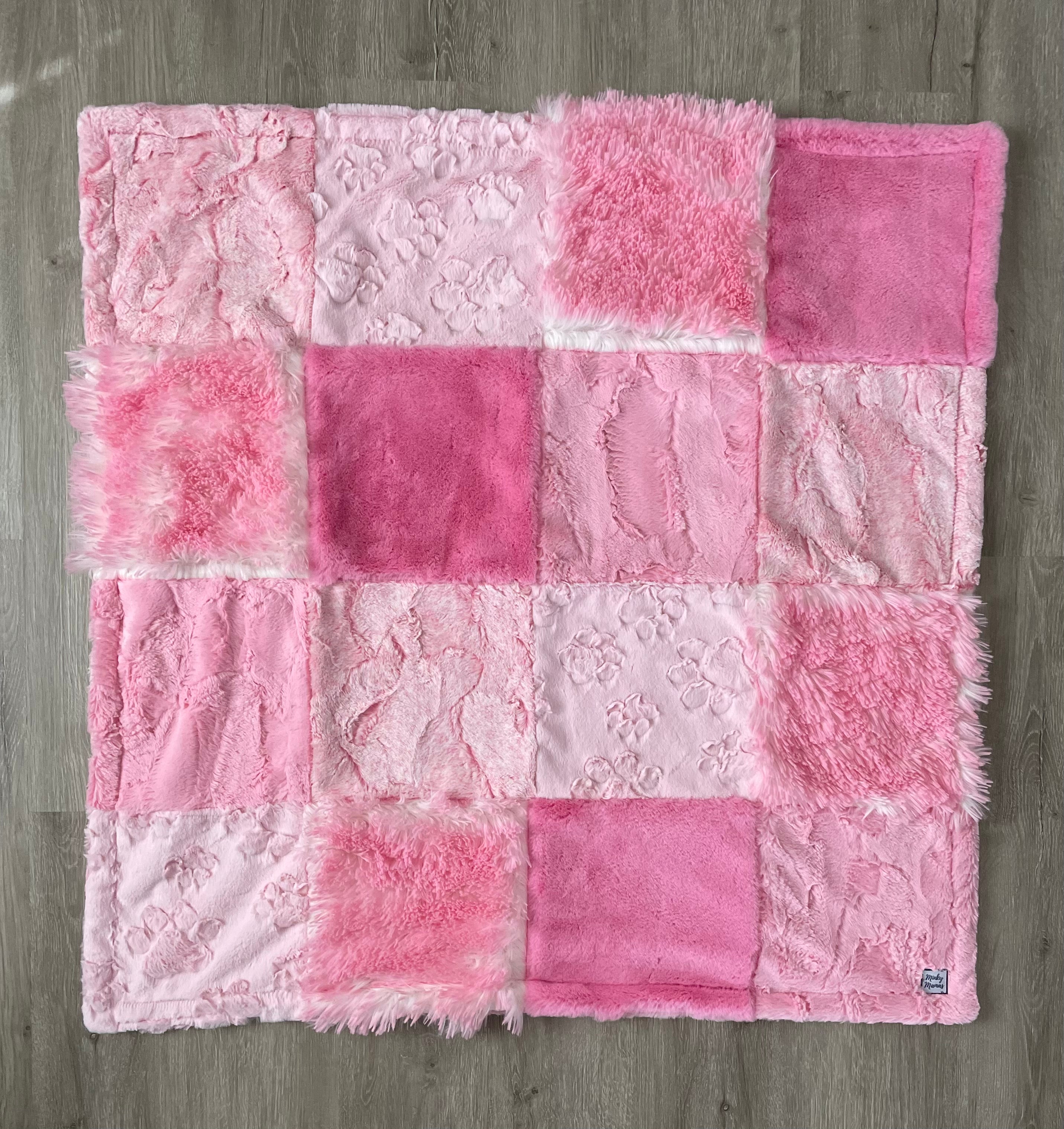 Pink Infant With Cotton Candy Heather on the Back