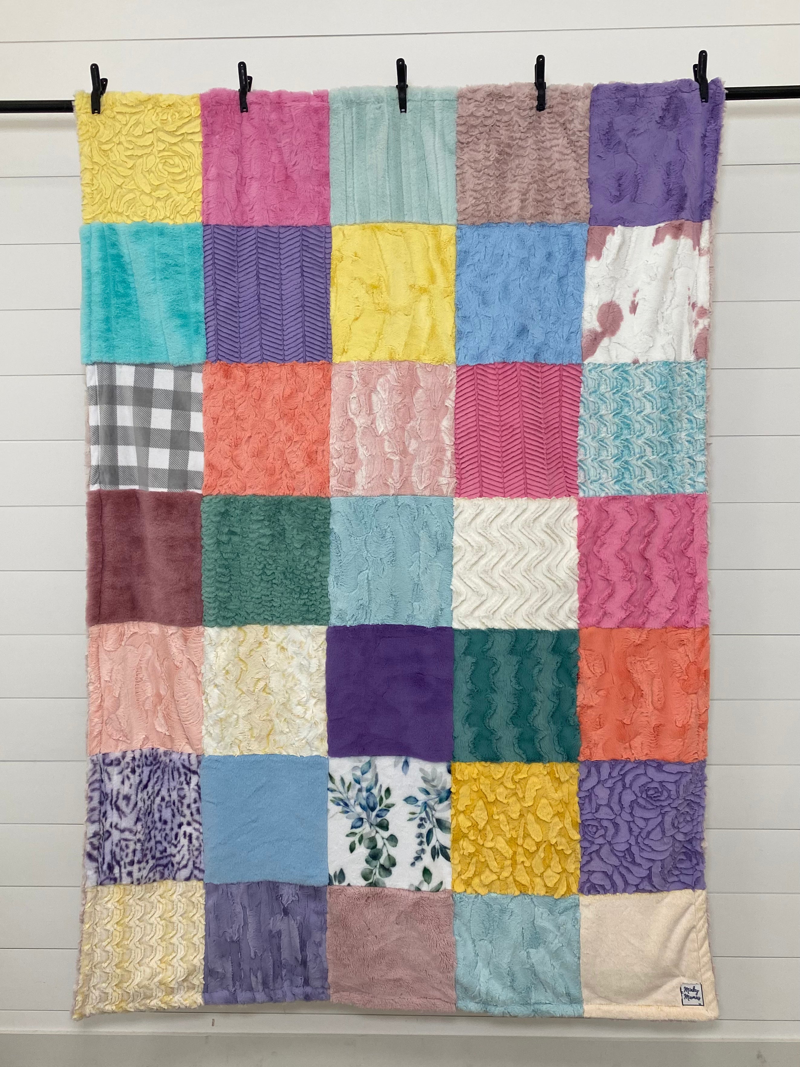 Grandma Minky Mama With Smoky Rose Tuscany on the Back.