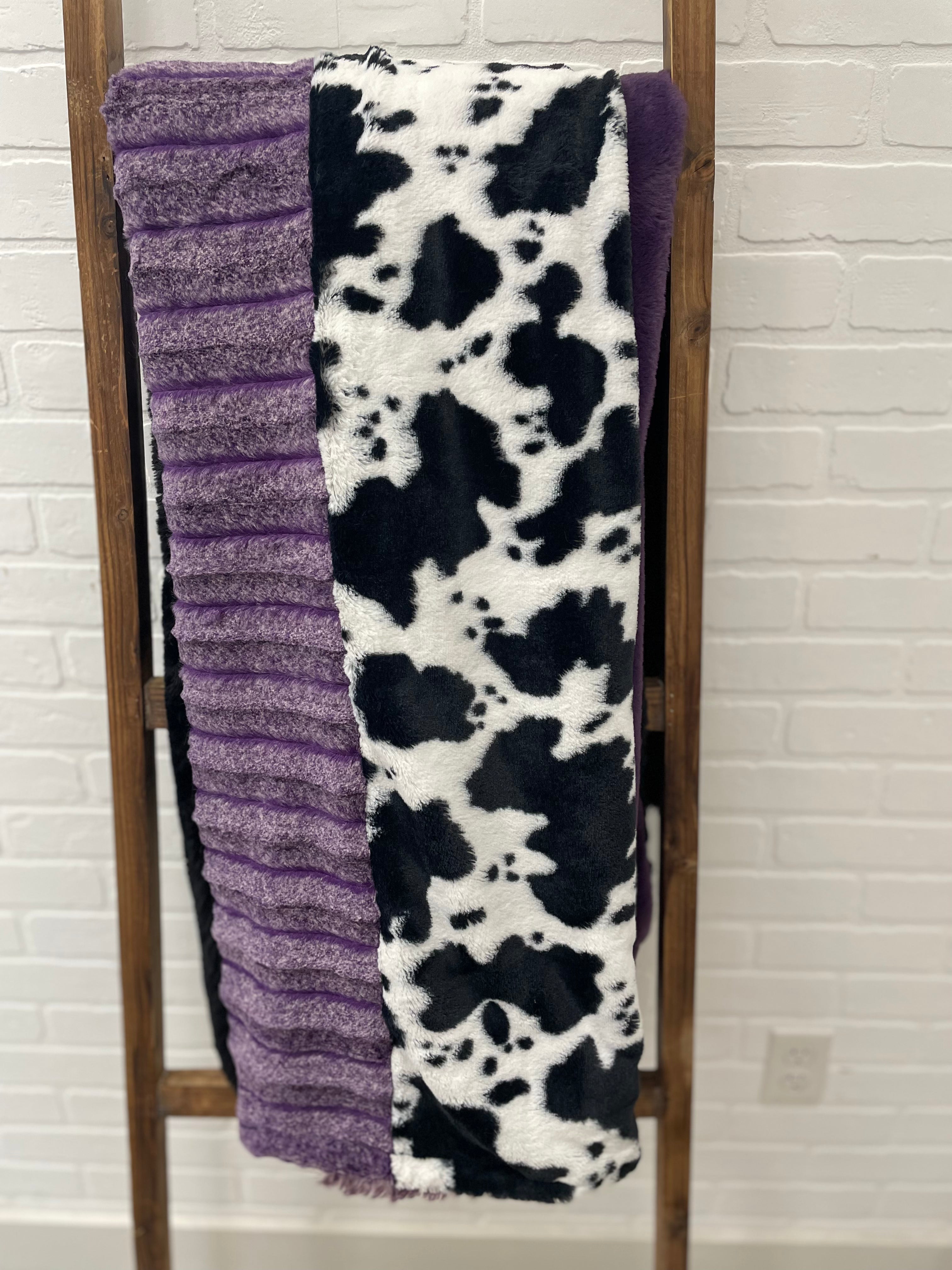 Purple, Black and Cow Ma Miller