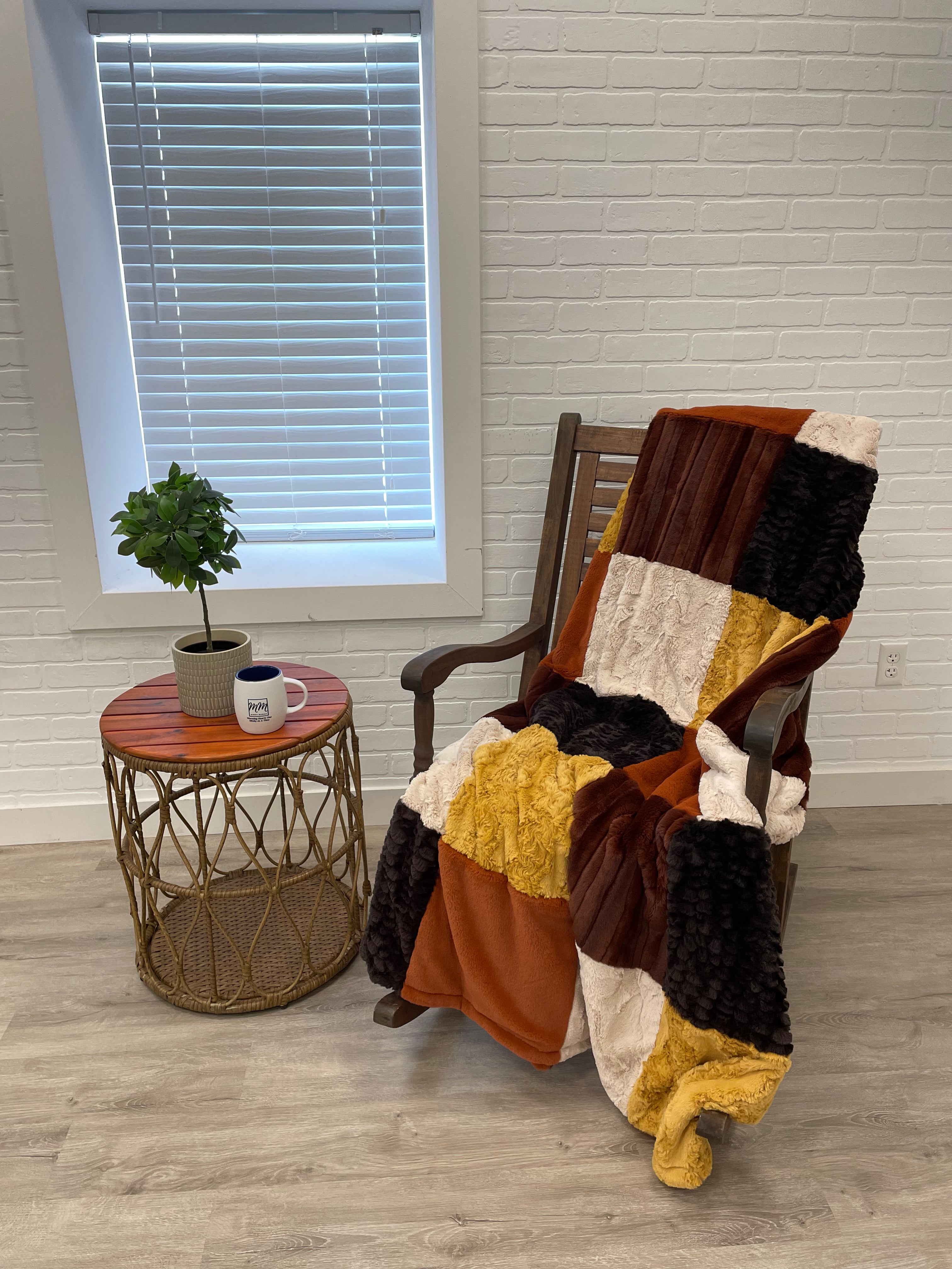 Autumn Minky Mama With Ginger Seal on the Back