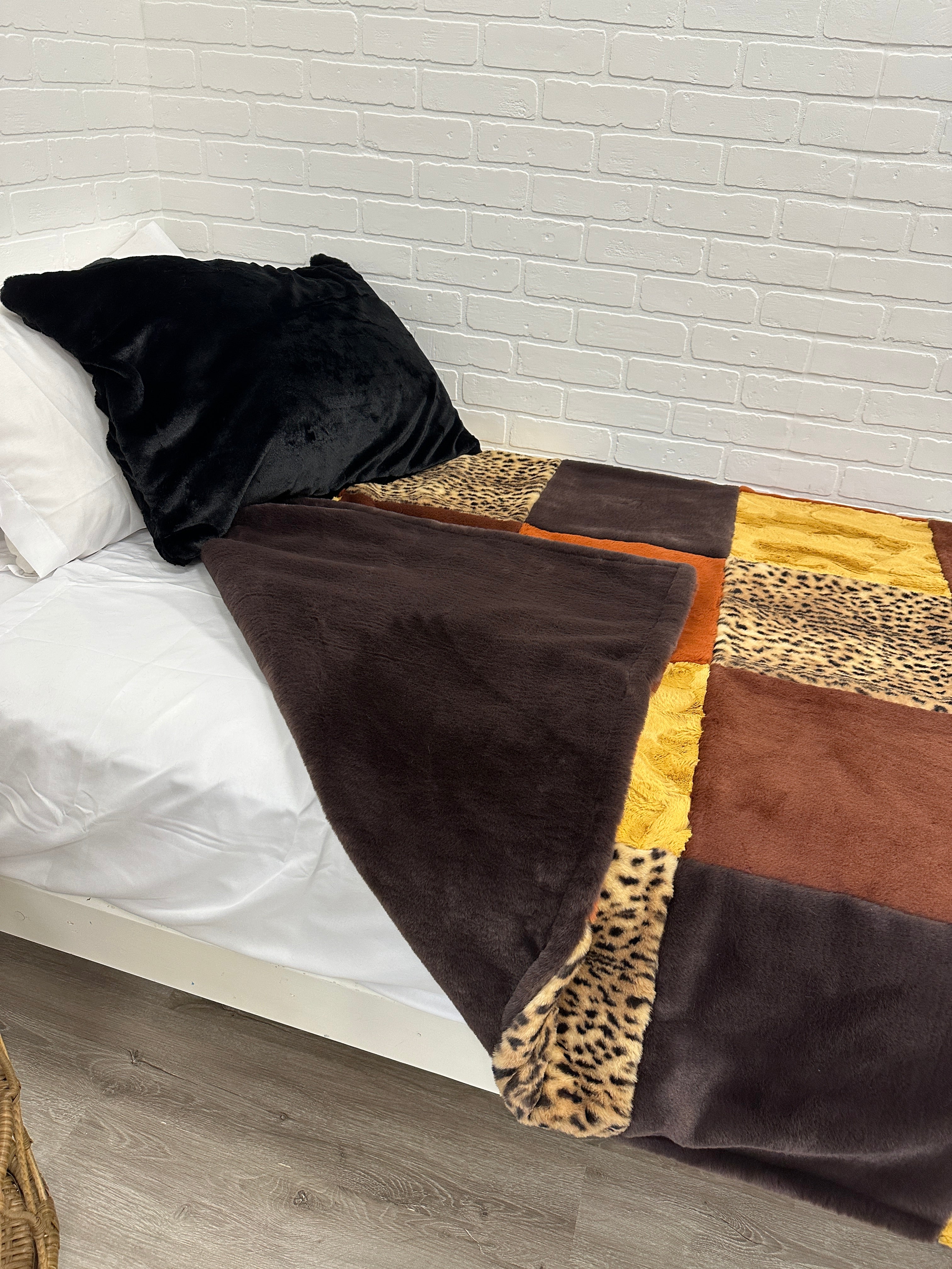 Animal Print Fall Minky Mama