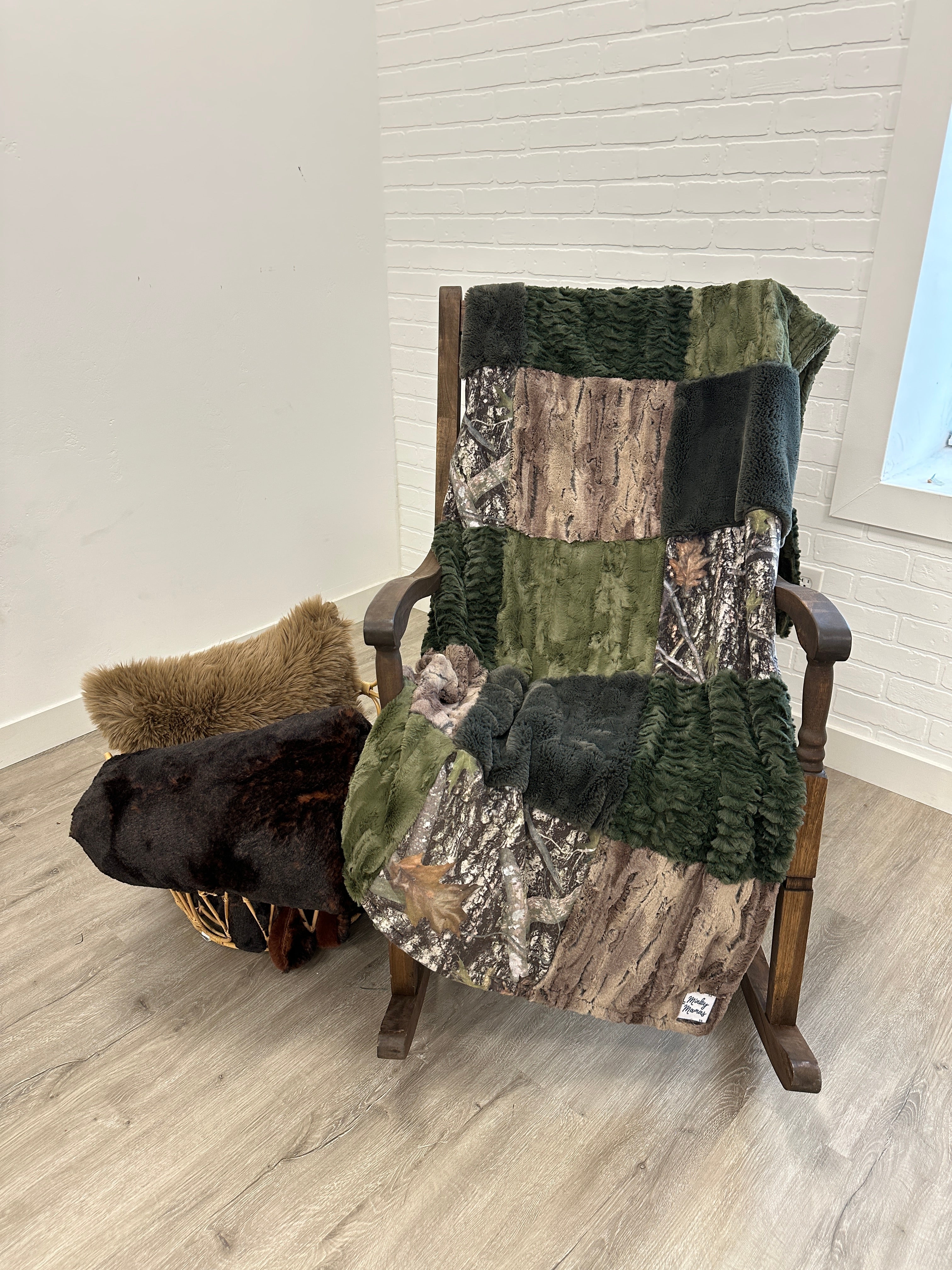 Real Tree Camo Patchwork Minky Mama