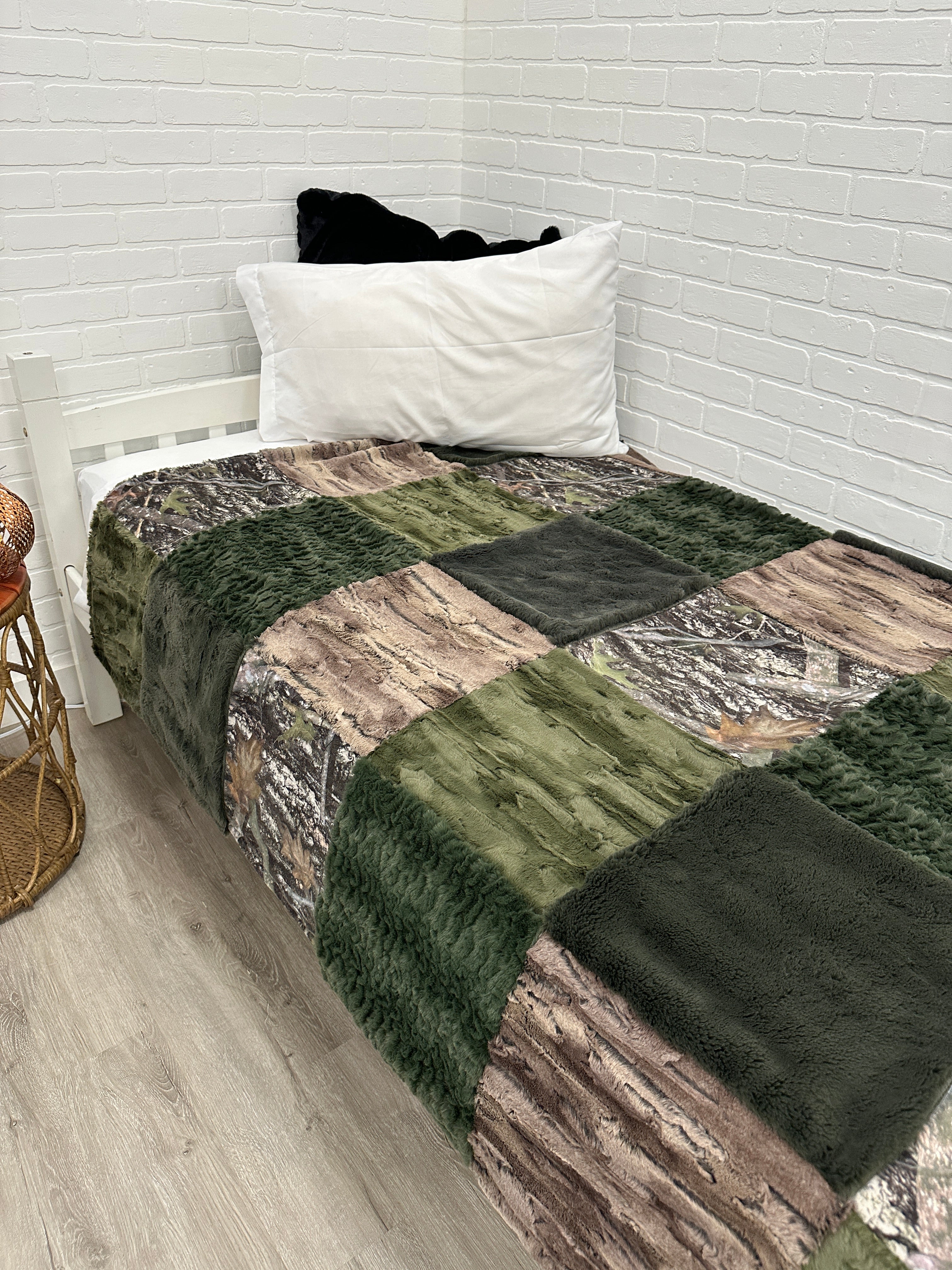 Real Tree Camo Patchwork Minky Mama