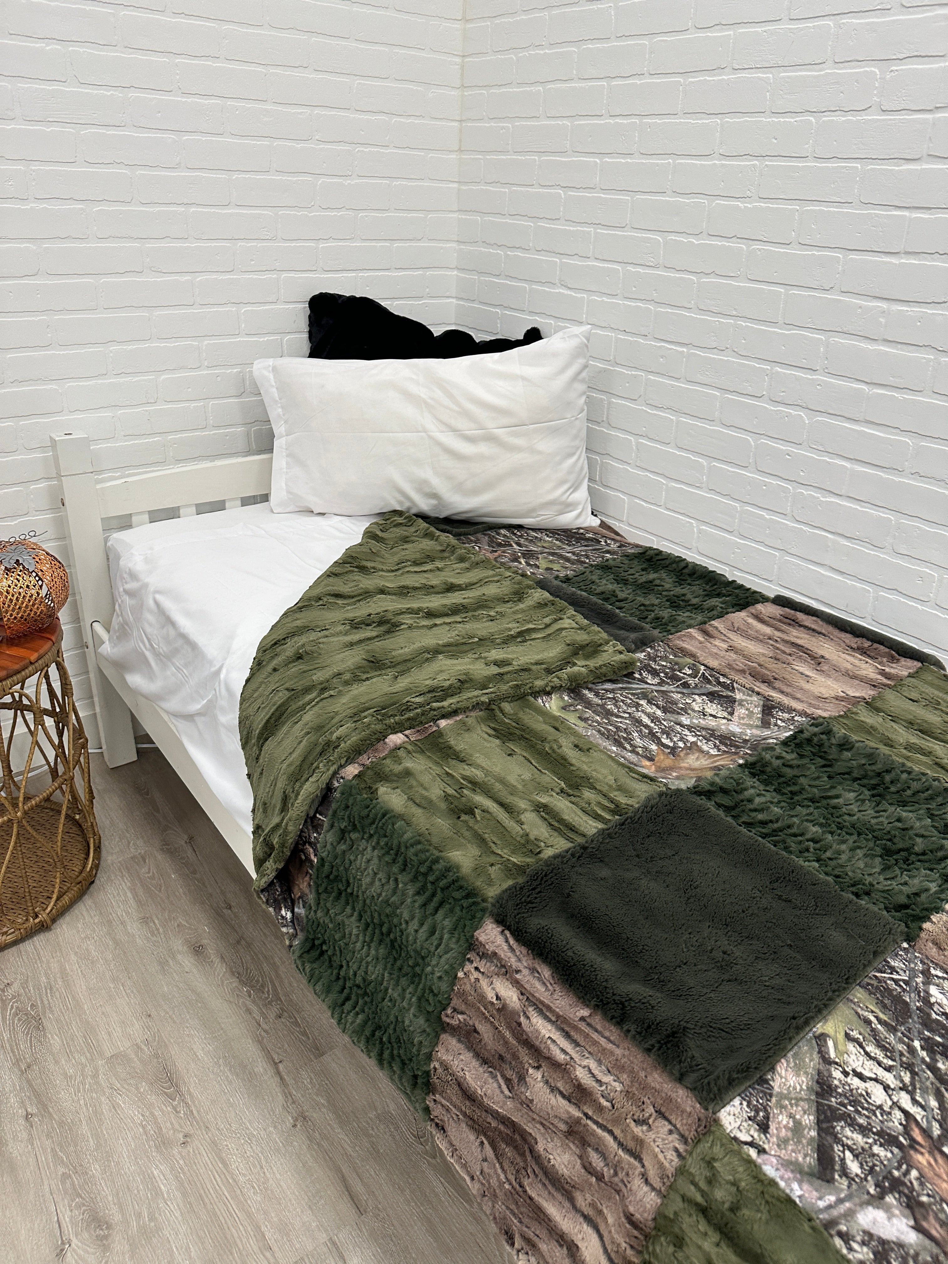 Real Tree Camo Patchwork Minky Mama