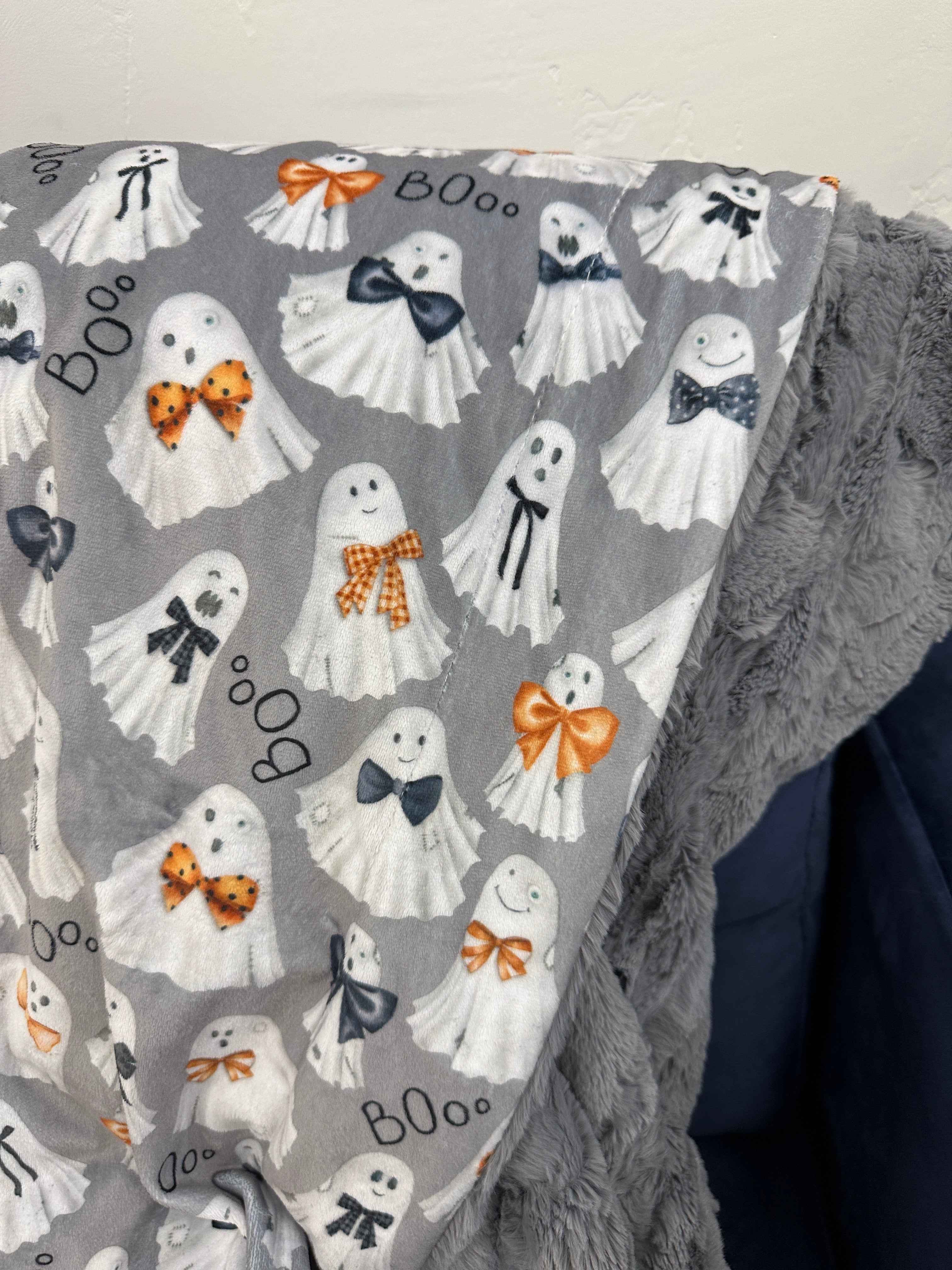 Boo Ties Simple Minky Mama