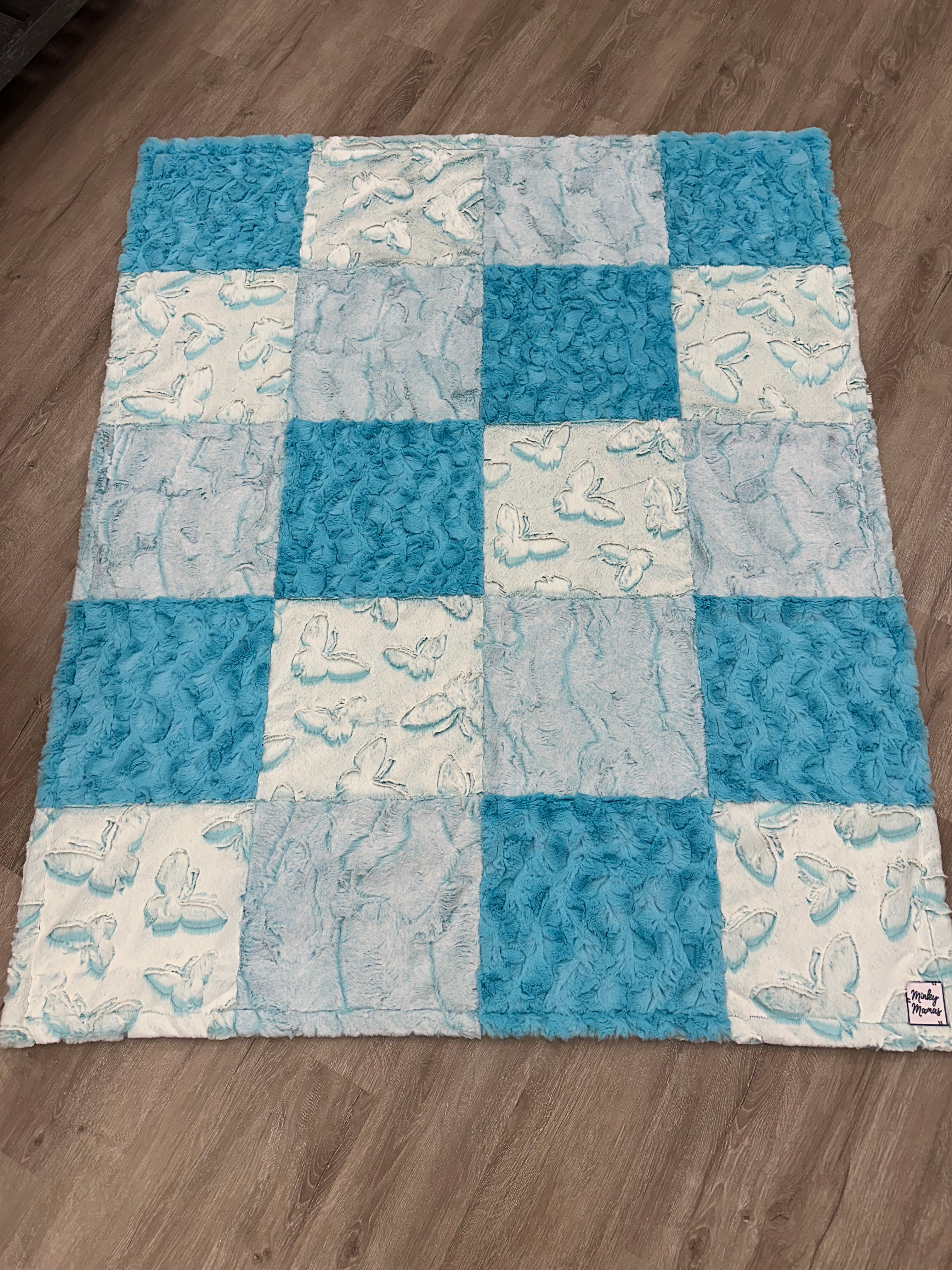 Blue Butterfly Throw
