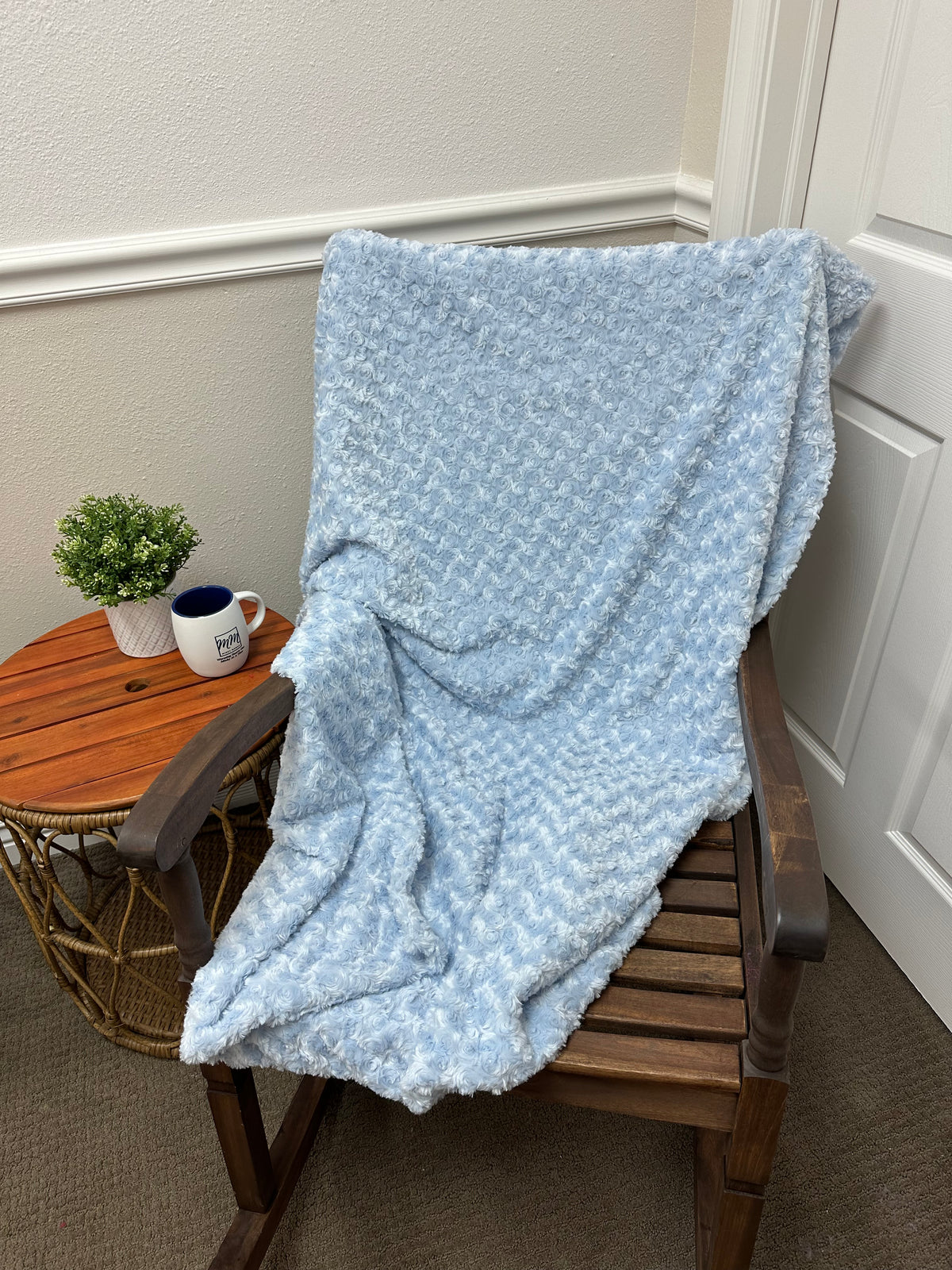 Powder Rose Throw